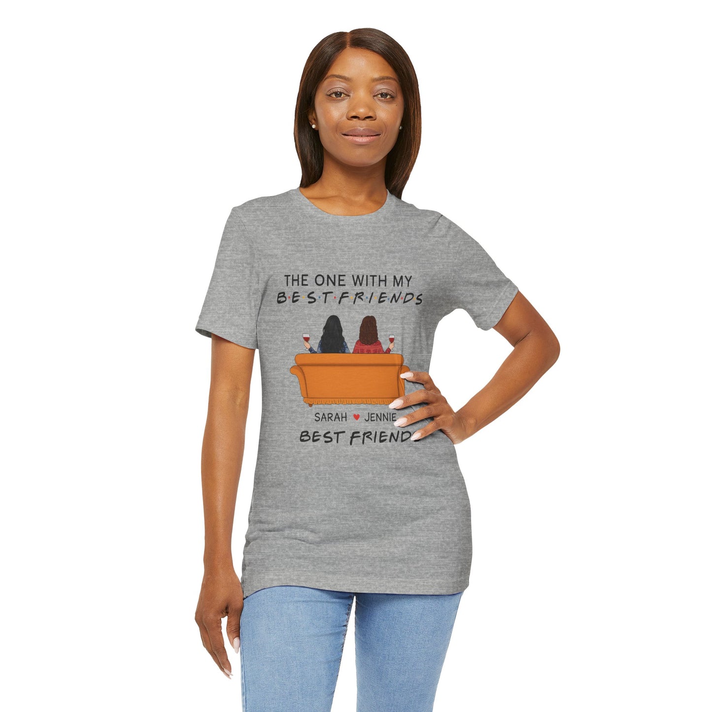 Best Friends Graphic Tee, Unisex Friendship T-Shirt, Gifts for Best Friends, Cute Casual Wear, Ideal for Birthdays, Friend Celebrations