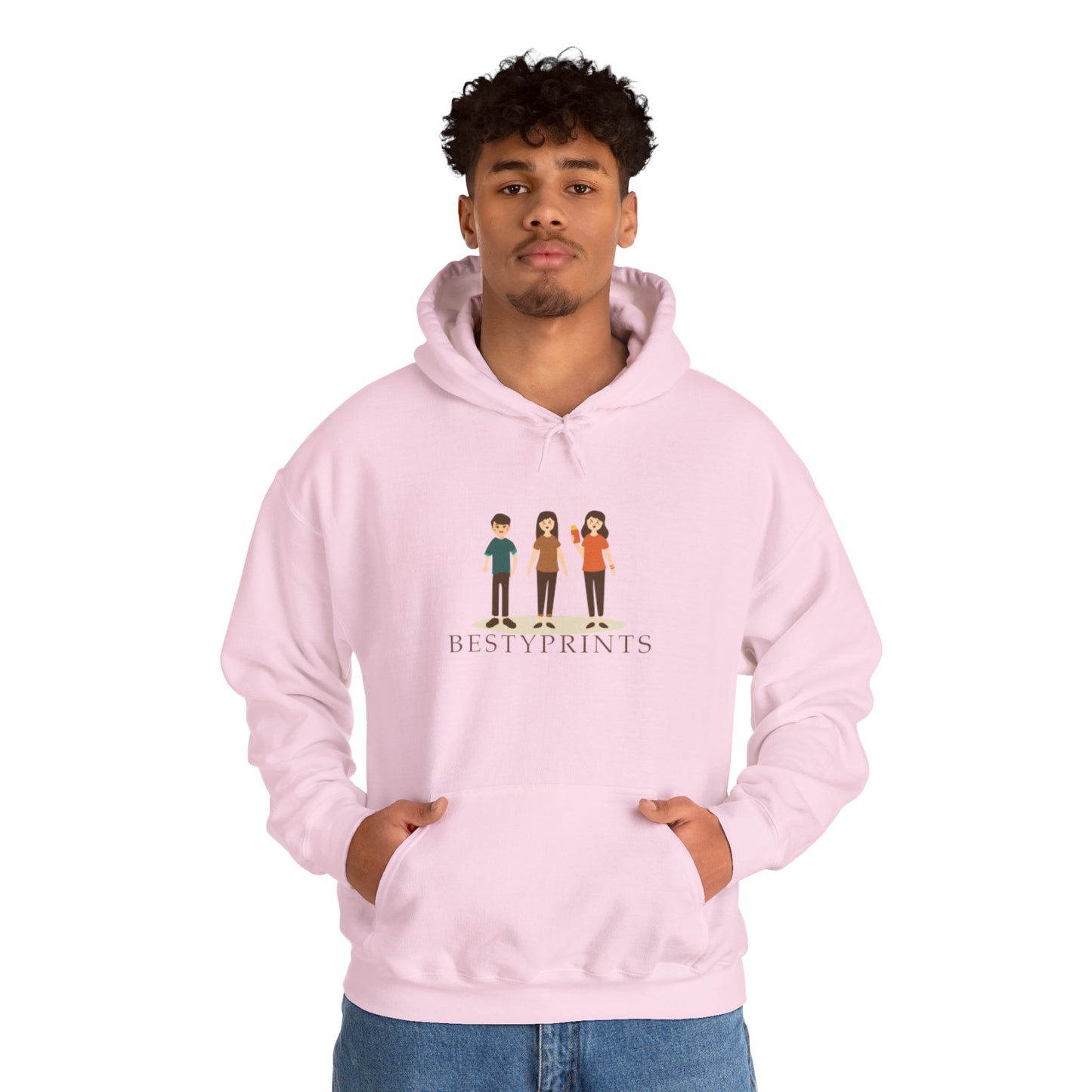 Best Friends Group Hoodie, Unisex Heavy Blend Sweatshirt, Cute Friendship Gift, Cozy Casual Wear, Ideal for Fall, Winter Celebrations