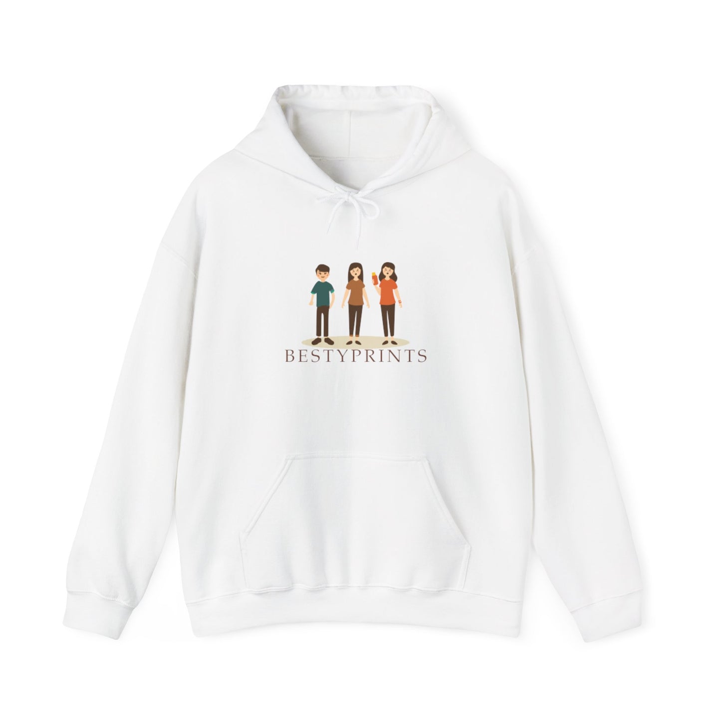 Best Friends Group Hoodie, Unisex Heavy Blend Sweatshirt, Cute Friendship Gift, Cozy Casual Wear, Ideal for Fall, Winter Celebrations