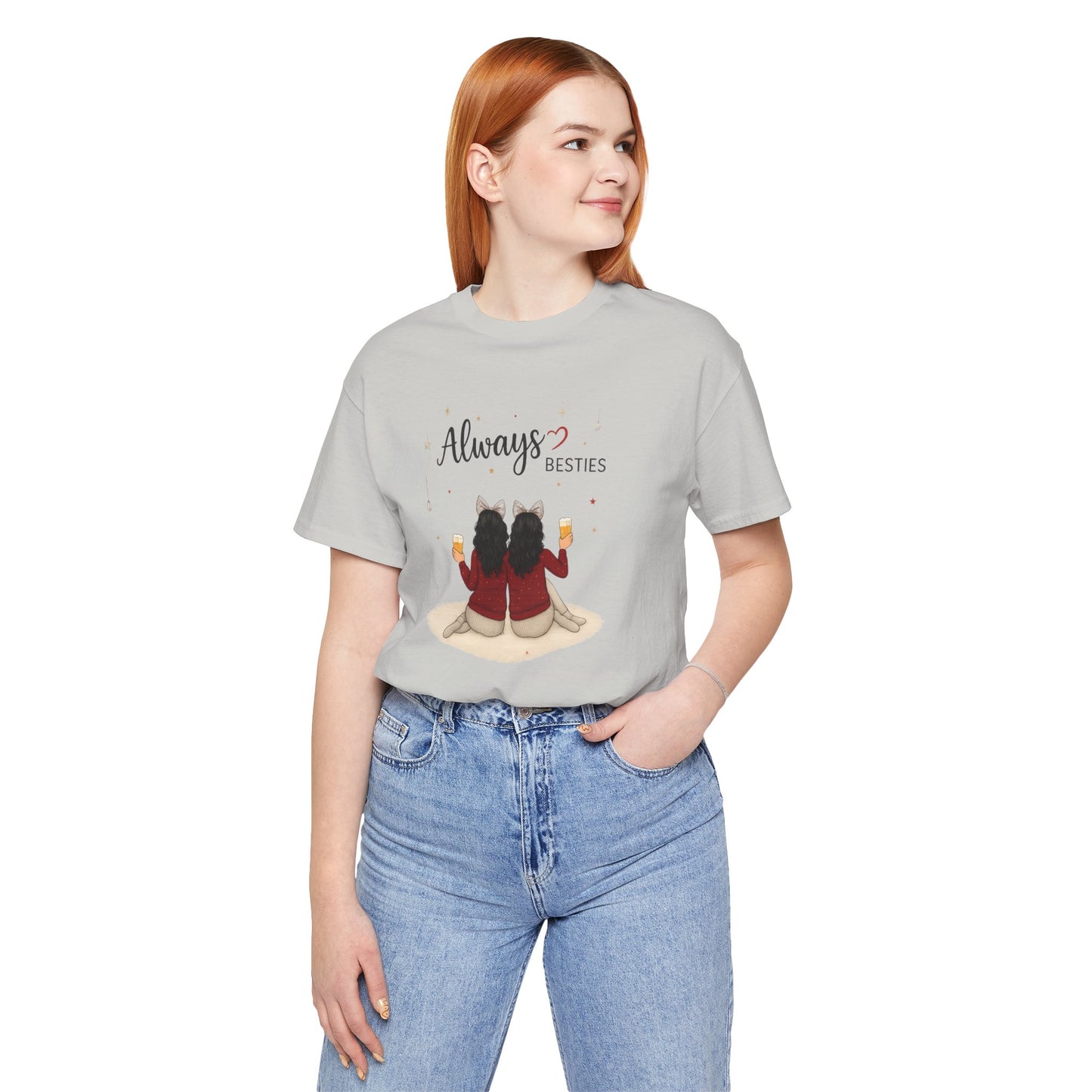 Always Besties Unisex T-Shirt - Perfect Gift for Friends, Best Friend Shirt, Casual Wear, Matching Tees, Friendship Day, Cute Tee