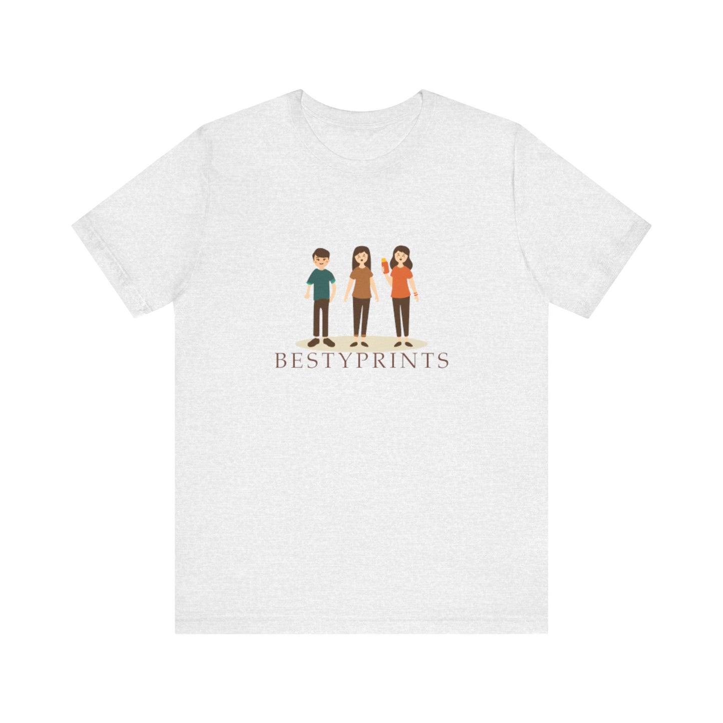 Family Cartoon Graphic Tee, Cute Gift for Friends, Casual Summer Wear, Kids and Adults, Unique Family Gathering Shirt, Birthday Gift