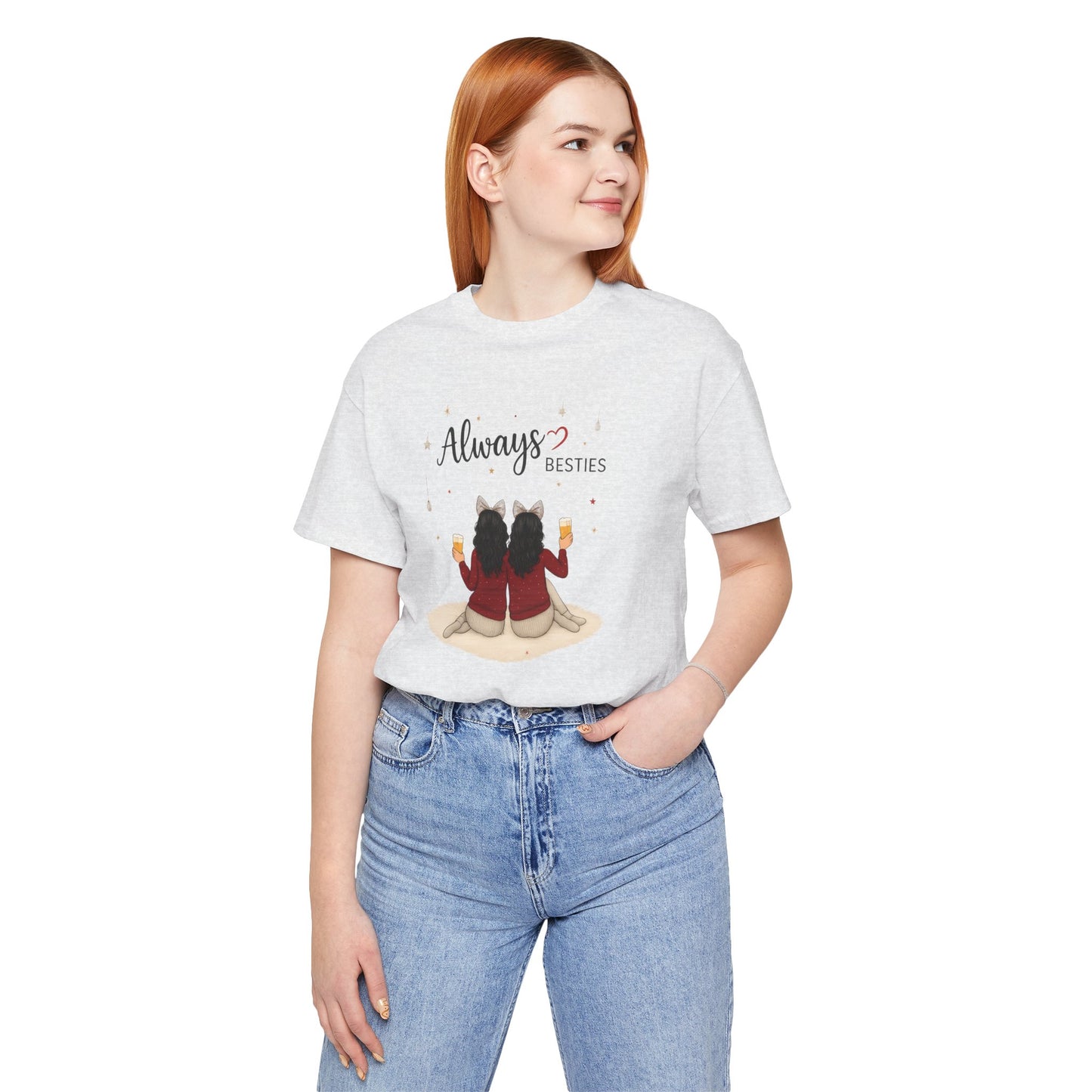 Always Besties Unisex T-Shirt - Perfect Gift for Friends, Best Friend Shirt, Casual Wear, Matching Tees, Friendship Day, Cute Tee