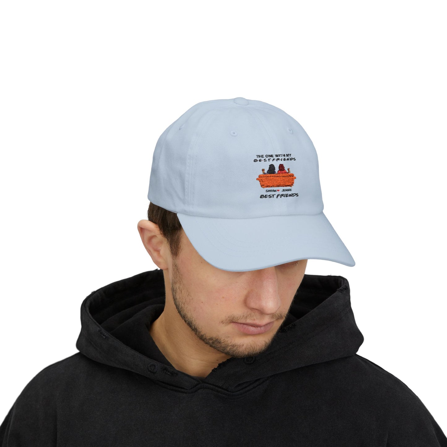 Classic Dad Cap with 'Best Friends' Design, Comfortable Everyday Hat, Gift for Dads, Friends, Casual Style, Perfect for Celebrations