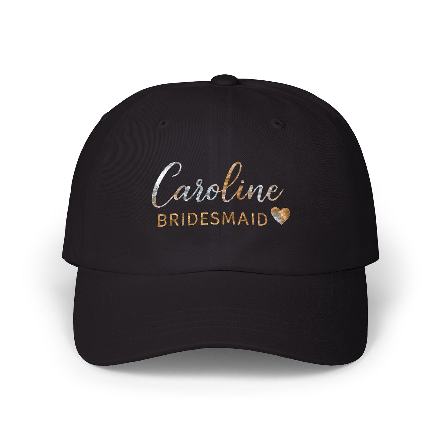 Classic Dad Cap with Custom Bridesmaid Design, Casual Headwear, Gift for Weddings, Bride, Bridal Party Favors, Everyday Style
