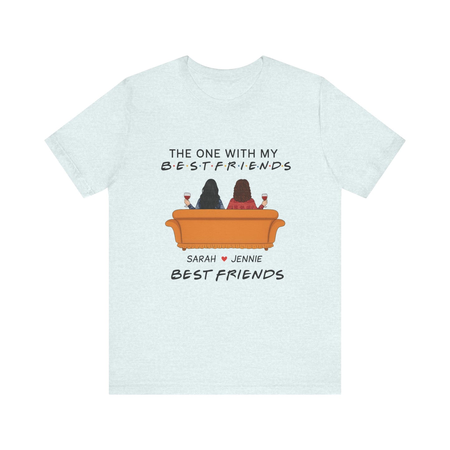 Best Friends Graphic Tee, Unisex Friendship T-Shirt, Gifts for Best Friends, Cute Casual Wear, Ideal for Birthdays, Friend Celebrations