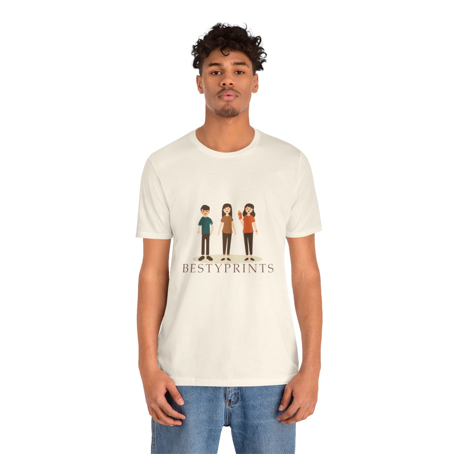 Unisex Illustration Tee - Fun, Casual Graphic T-Shirt for Friends, Birthday Gift, Family Gatherings, Best Friends Tee, Everyday Wear