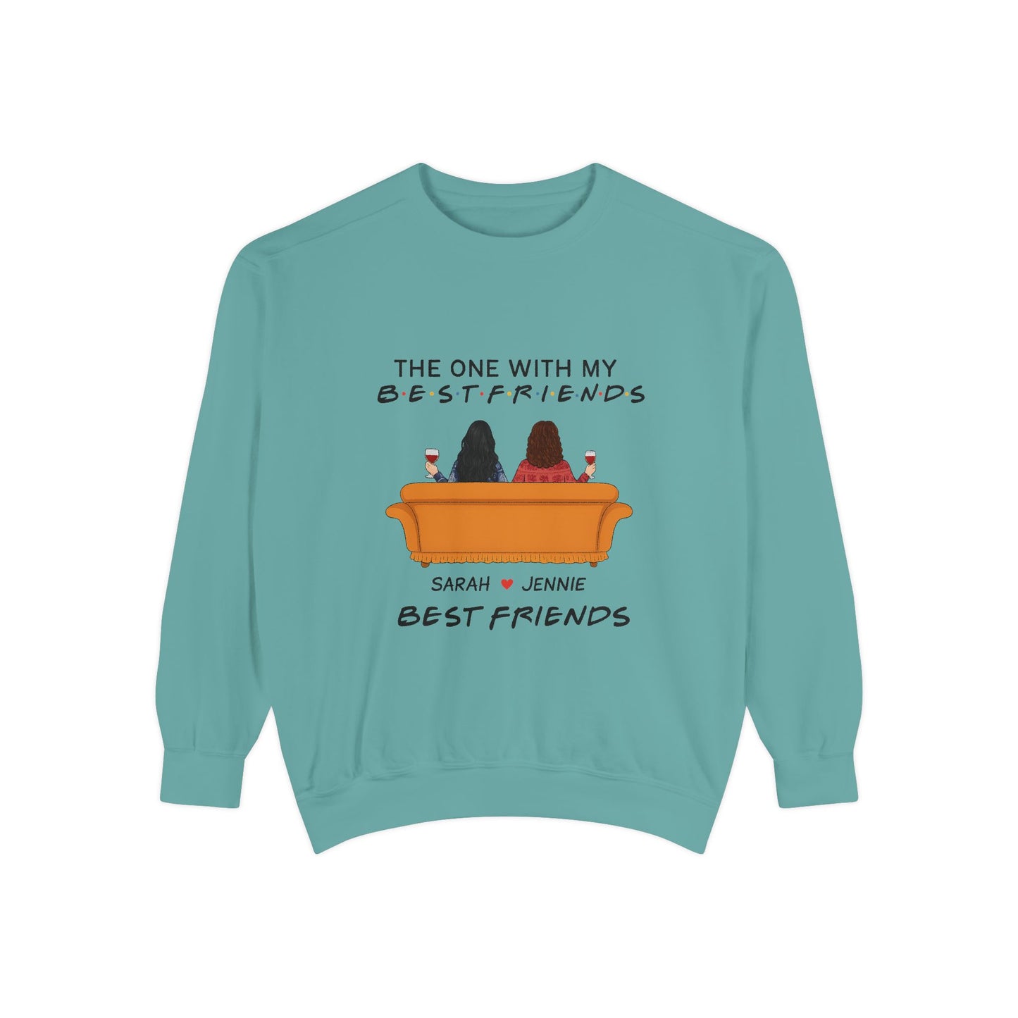Best Friends Sweatshirt - Cozy Gift for BFFs, Friendship Day, Casual Wear, Personalized Apparel