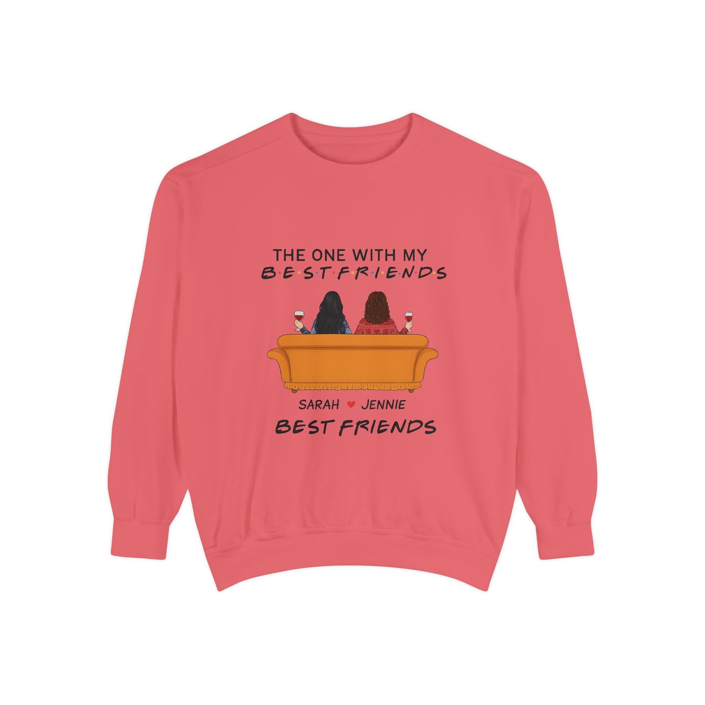 Best Friends Sweatshirt - Cozy Gift for BFFs, Friendship Day, Casual Wear, Personalized Apparel