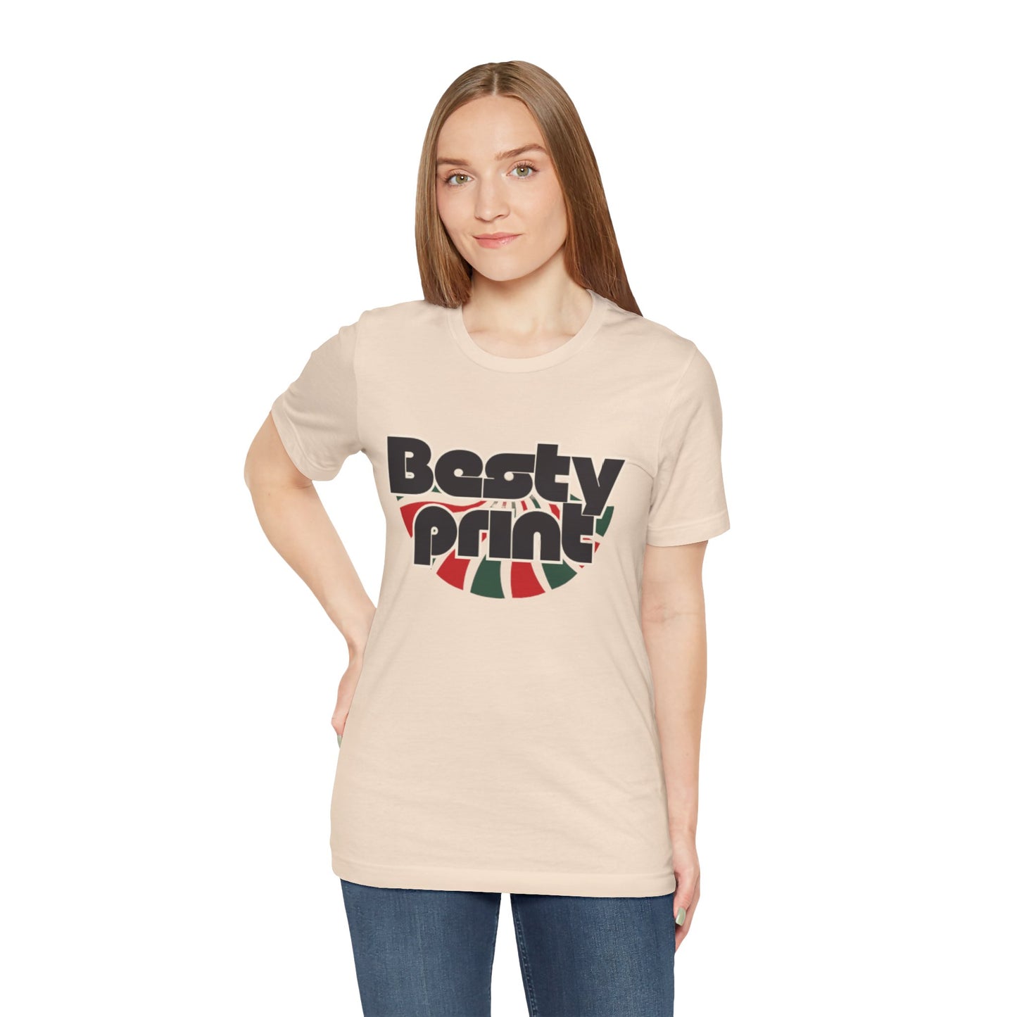 Besty Print Unisex Jersey Tee - Fun and Trendy T-Shirt for Friends, Casual Wear, Gifts, Parties, Holidays