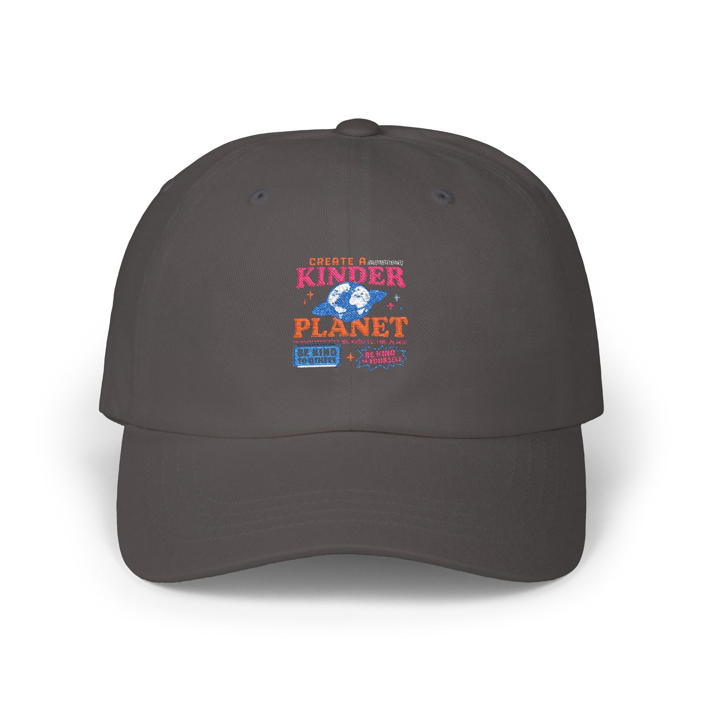 Kindness Quote Dad Cap | Classic White Baseball Hat for Outdoors, Gifts for Dad, Eco-Friendly Apparel, Great for Summer