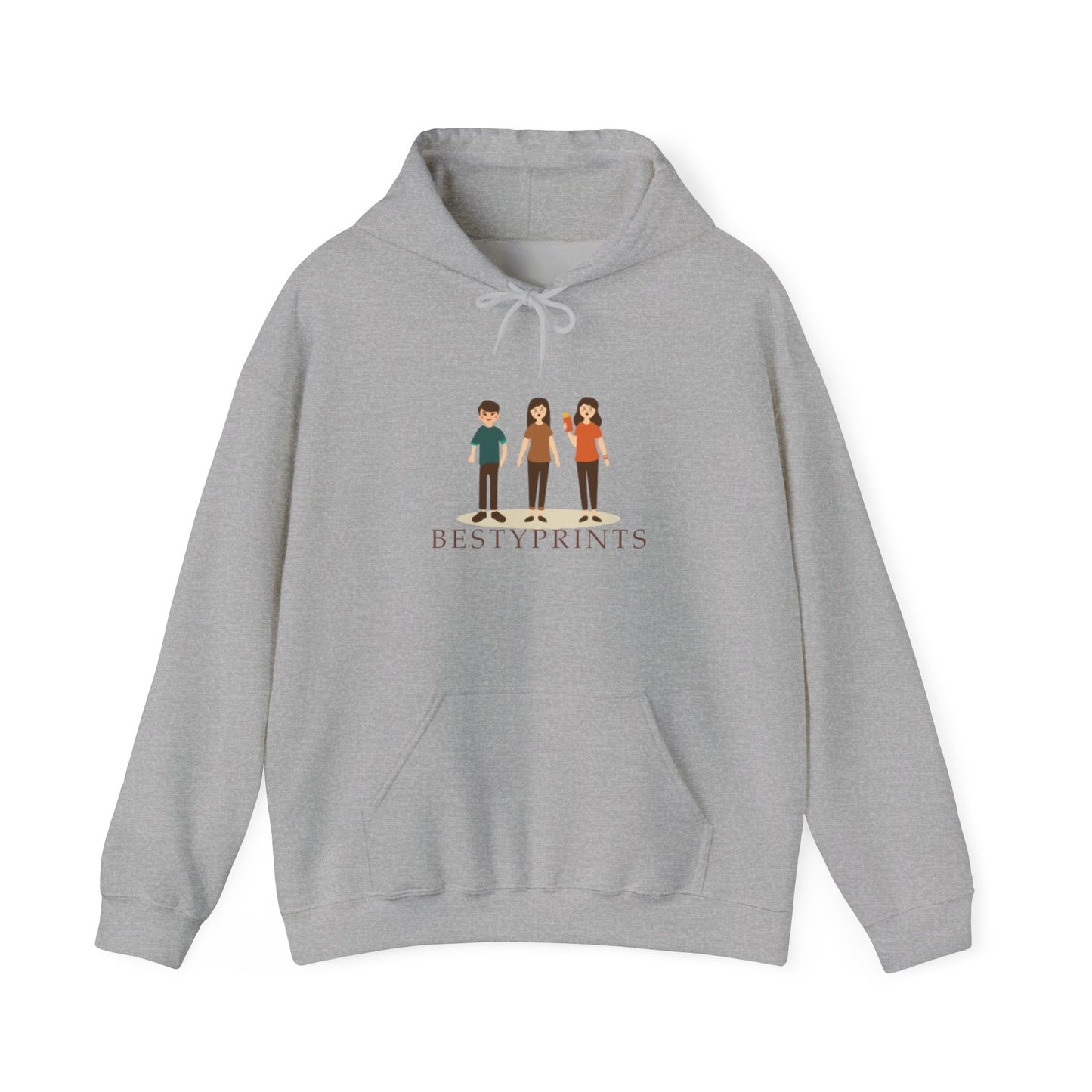 Best Friends Group Hoodie, Unisex Heavy Blend Sweatshirt, Cute Friendship Gift, Cozy Casual Wear, Ideal for Fall, Winter Celebrations