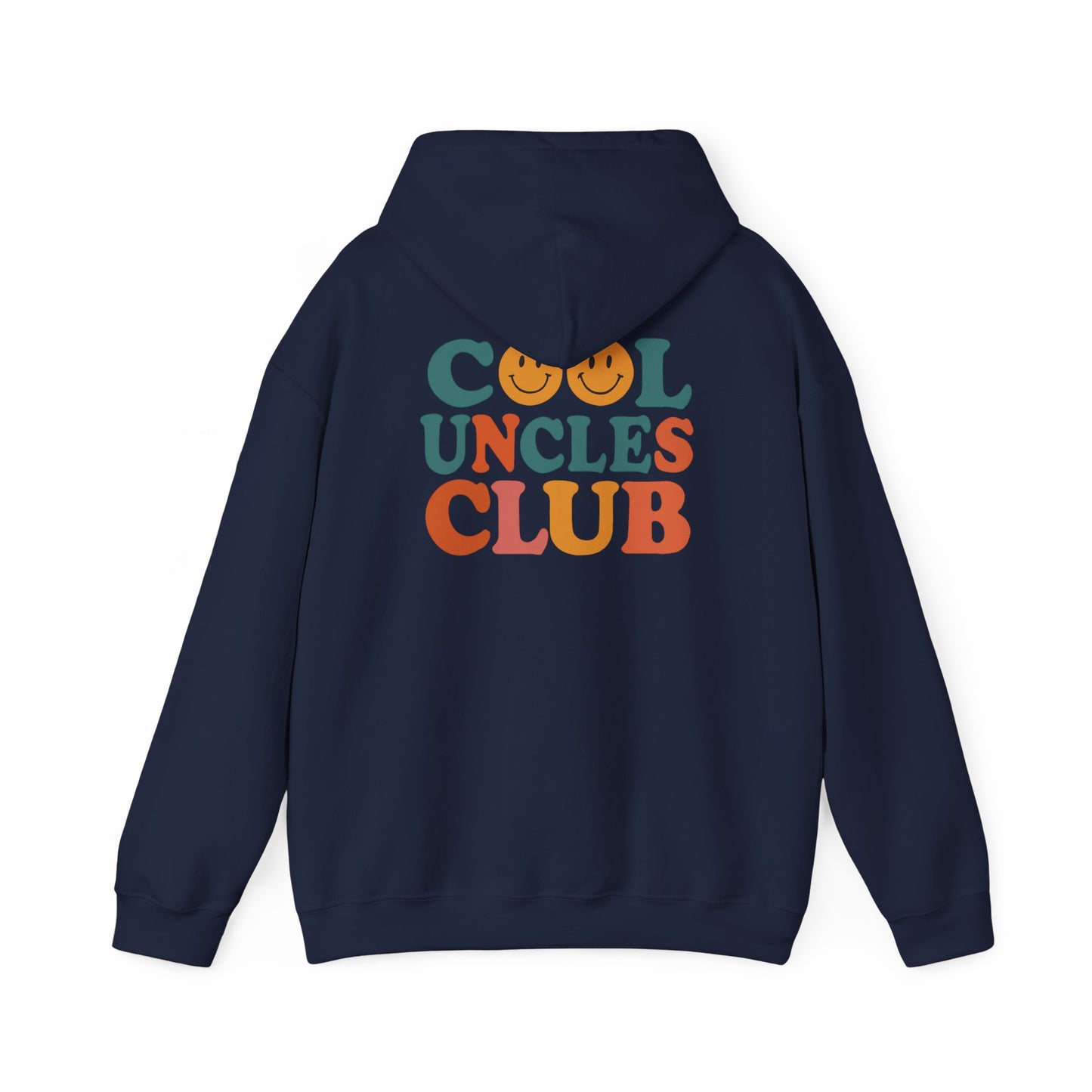Cool Uncles Club Hooded Sweatshirt, Unisex Hoodie Gift, Cozy Sweatshirt for Uncles, Family Gathering Attire, Fun Graphic Hoodie
