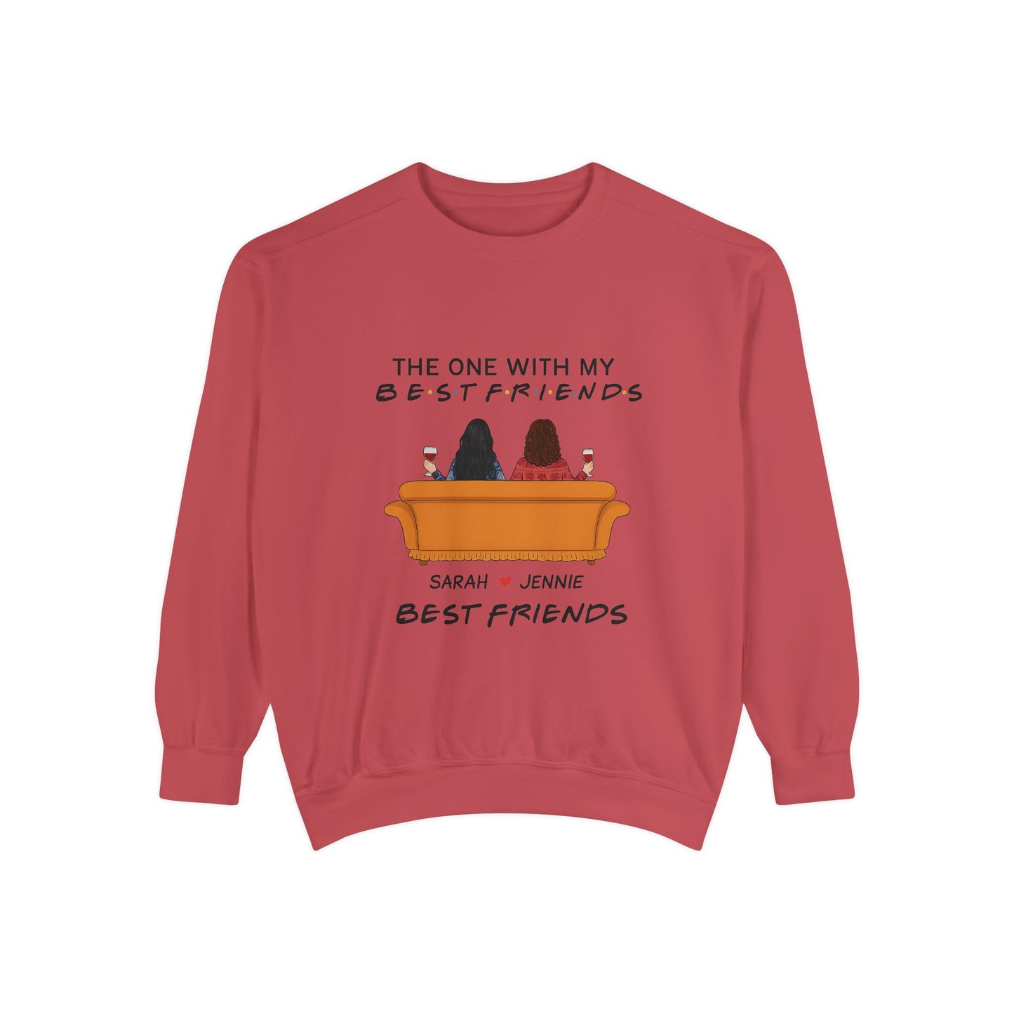 Best Friends Sweatshirt - Cozy Gift for BFFs, Friendship Day, Casual Wear, Personalized Apparel