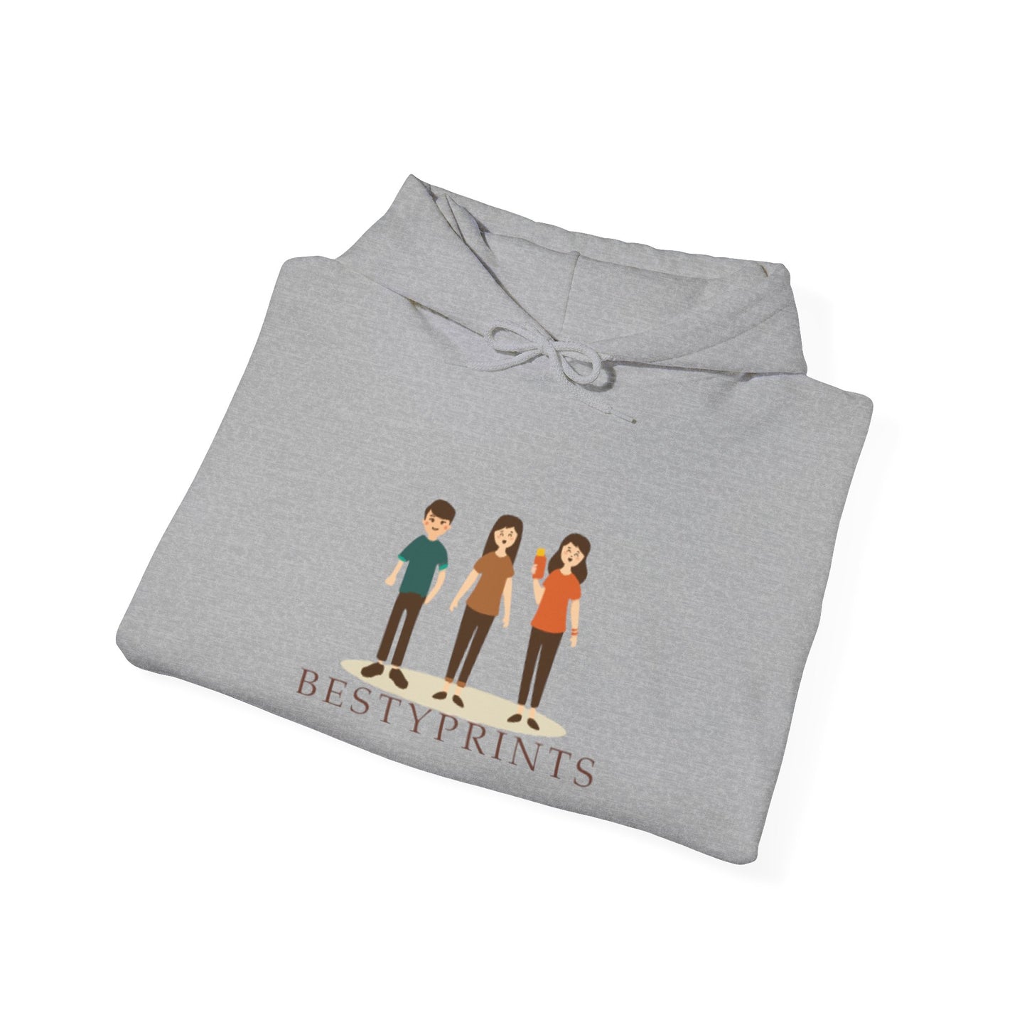 Best Friends Group Hoodie, Unisex Heavy Blend Sweatshirt, Cute Friendship Gift, Cozy Casual Wear, Ideal for Fall, Winter Celebrations