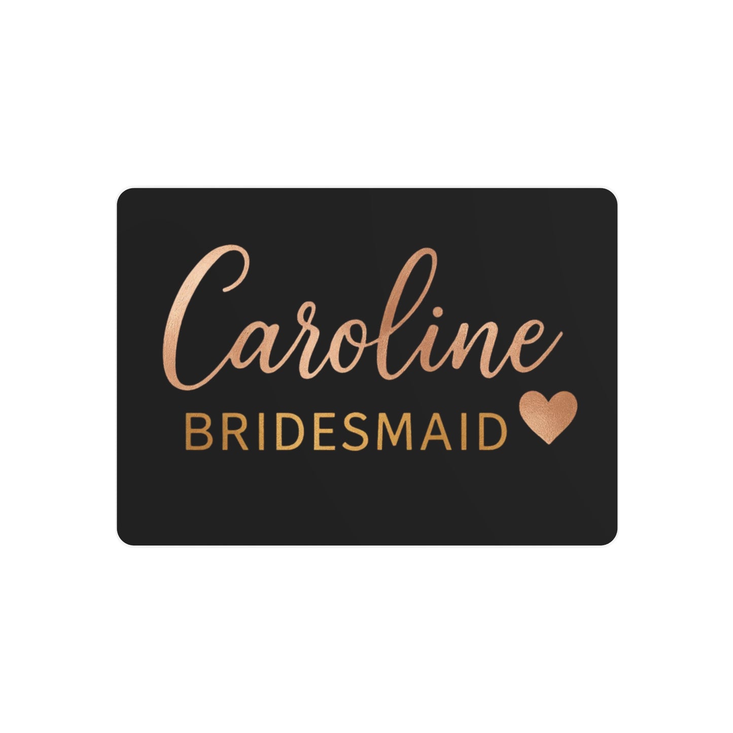 Stylish Metal Art Sign for Bridesmaids | Personalized Home Decor, Wedding Decor, Gift Idea, Party Signage