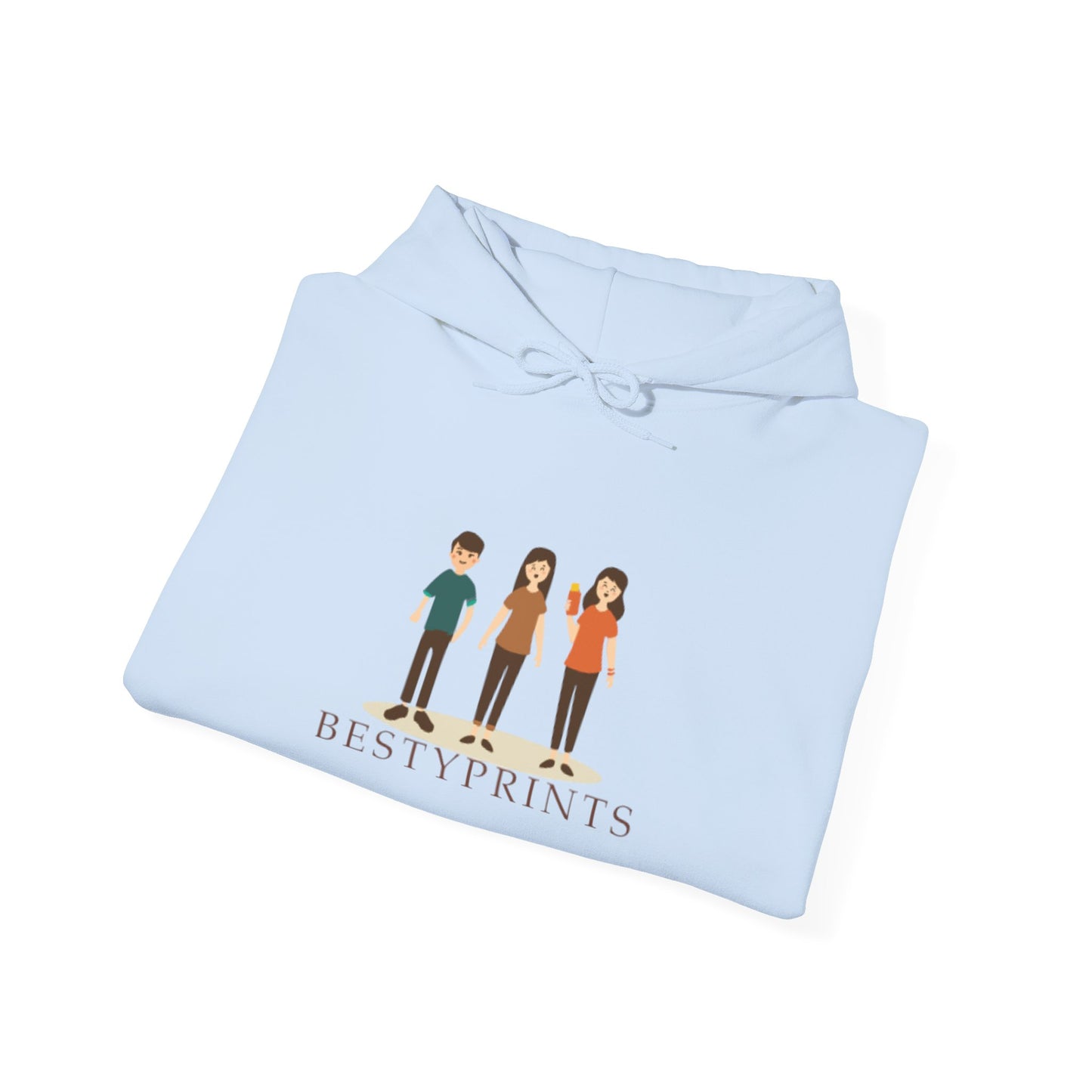 Best Friends Group Hoodie, Unisex Heavy Blend Sweatshirt, Cute Friendship Gift, Cozy Casual Wear, Ideal for Fall, Winter Celebrations