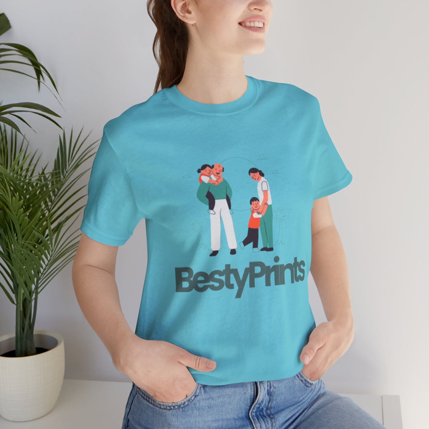 Family Bond Unisex Tee, Cute Family T-Shirt, BestyPrints Graphic Tee, Gift for Parents, Casual Family Wear