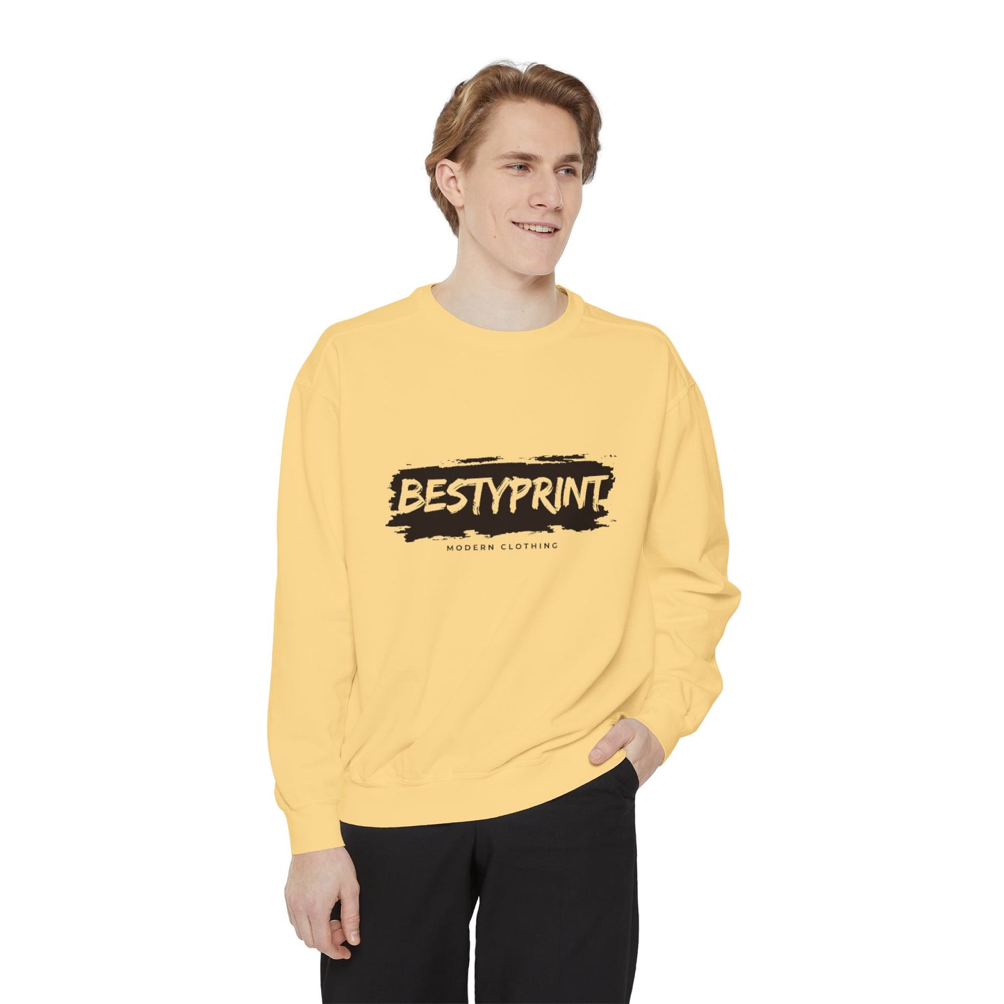 Bestie Sweatshirt, Unisex Garment-Dyed Sweatshirt, Cozy Gift for Friends, Casual Wear, Perfect for Birthdays and Celebrations