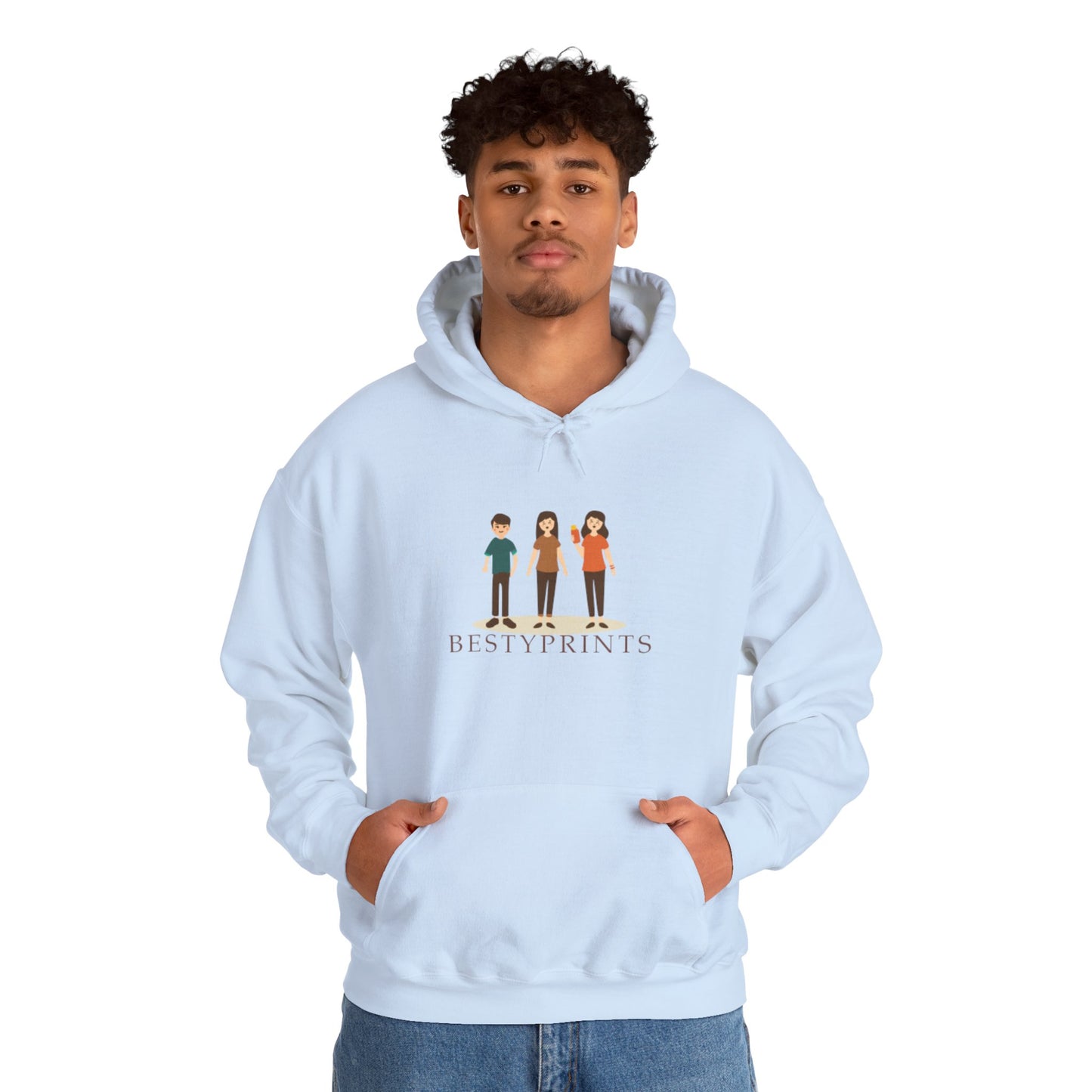 Best Friends Group Hoodie, Unisex Heavy Blend Sweatshirt, Cute Friendship Gift, Cozy Casual Wear, Ideal for Fall, Winter Celebrations