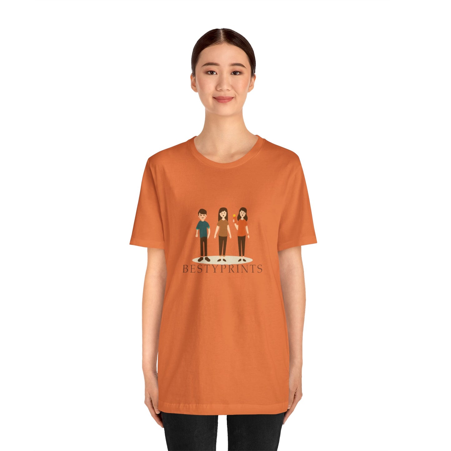 Family Cartoon Graphic Tee, Cute Gift for Friends, Casual Summer Wear, Kids and Adults, Unique Family Gathering Shirt, Birthday Gift