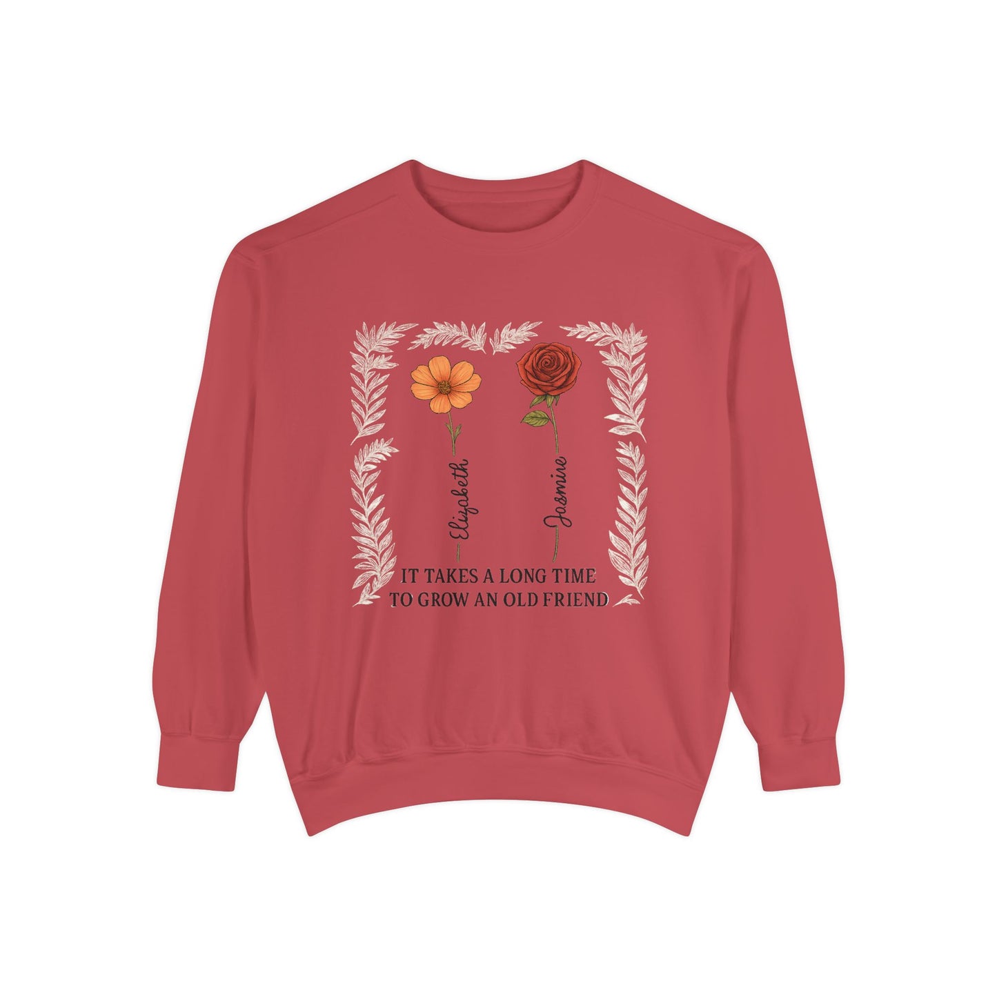Friendship Sweatshirt - Cozy Gift, Unisex Apparel, Vintage Style, Floral Design, Perfect for Birthdays, Friendship Day
