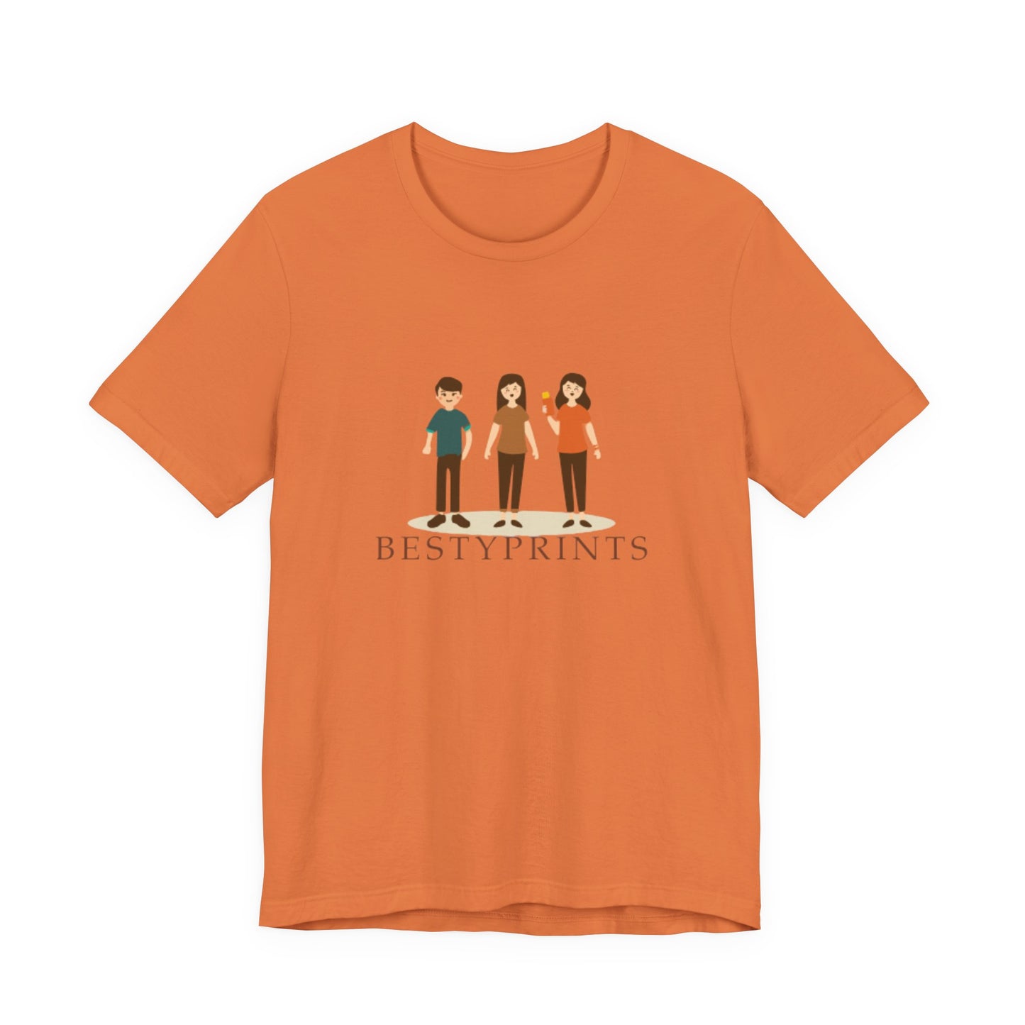 Family Cartoon Graphic Tee, Cute Gift for Friends, Casual Summer Wear, Kids and Adults, Unique Family Gathering Shirt, Birthday Gift