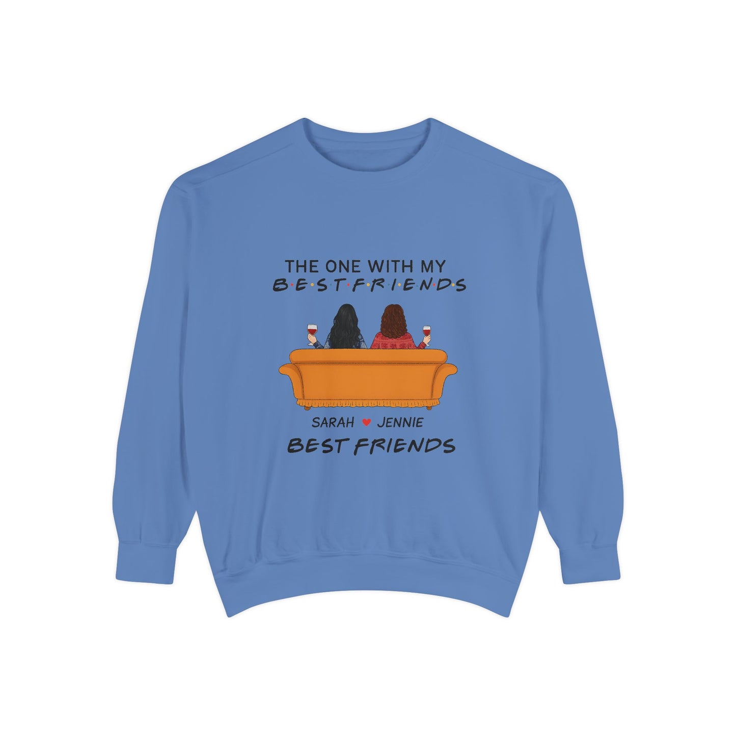 Best Friends Sweatshirt - Cozy Gift for BFFs, Friendship Day, Casual Wear, Personalized Apparel