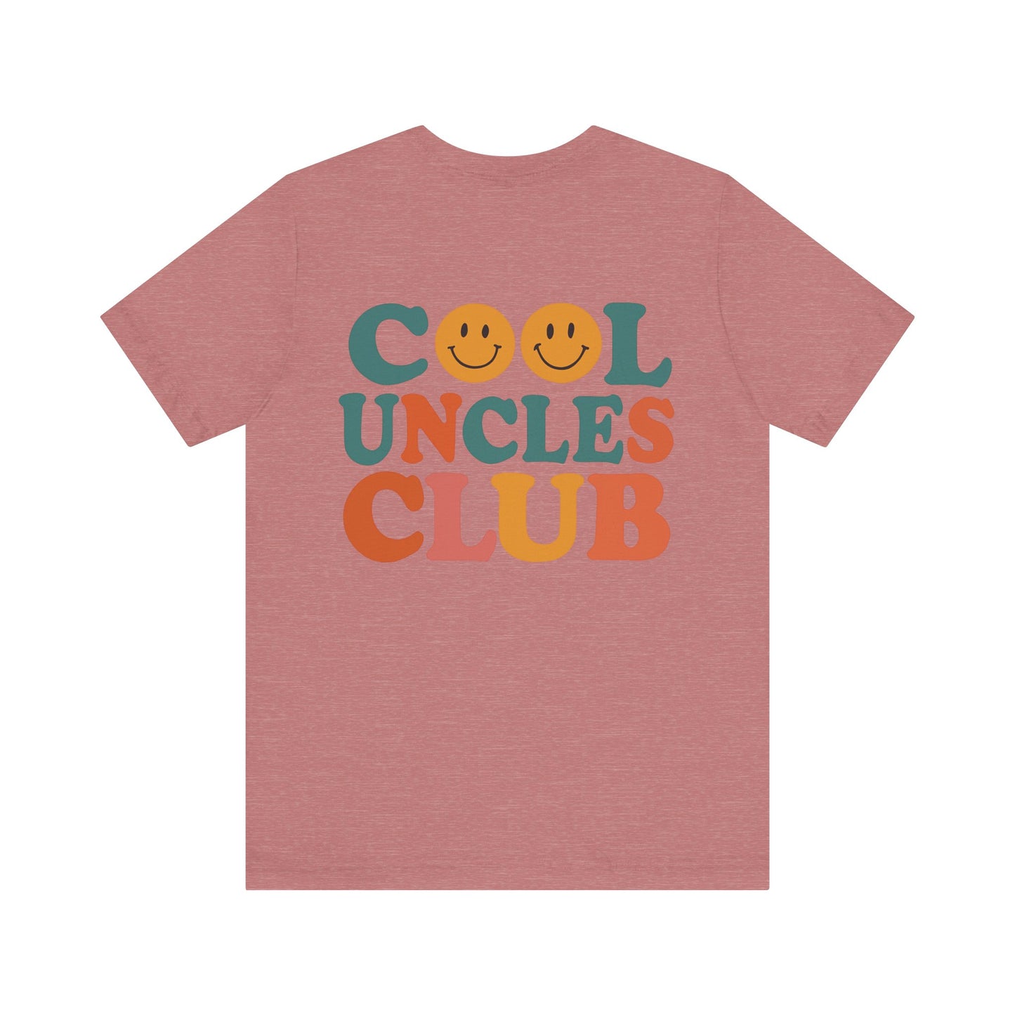 Cool Uncles Club Tee, Unisex Graphic T-Shirt, Father's Day Gift, Fun Uncle Outfit, Smiley Face Tee, Family Reunion Shirt