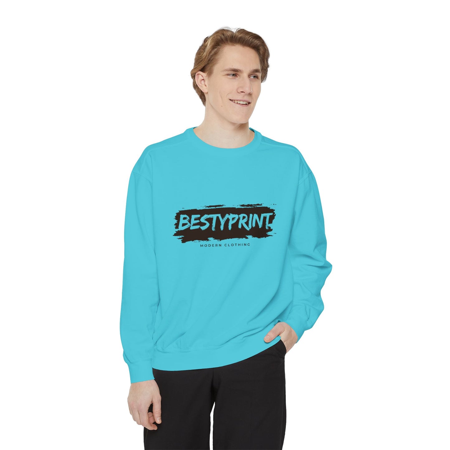 Bestie Sweatshirt, Unisex Garment-Dyed Sweatshirt, Cozy Gift for Friends, Casual Wear, Perfect for Birthdays and Celebrations