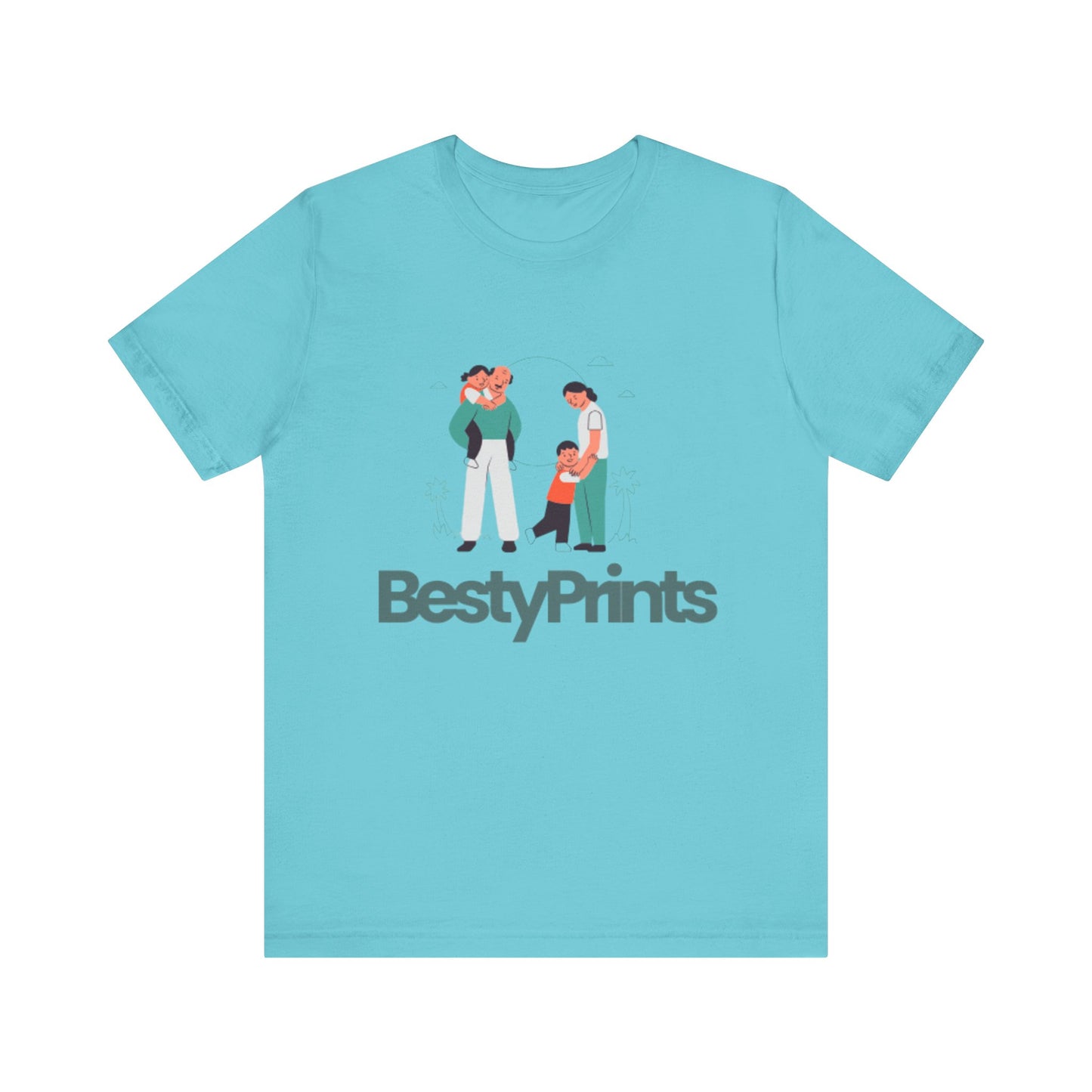 Family Bond Unisex Tee, Cute Family T-Shirt, BestyPrints Graphic Tee, Gift for Parents, Casual Family Wear