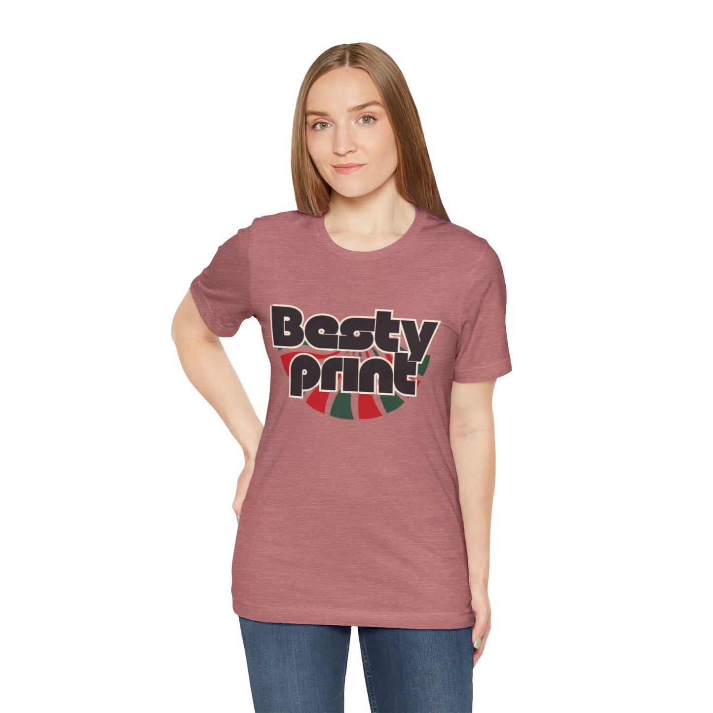 Besty Print Unisex Jersey Tee - Fun and Trendy T-Shirt for Friends, Casual Wear, Gifts, Parties, Holidays