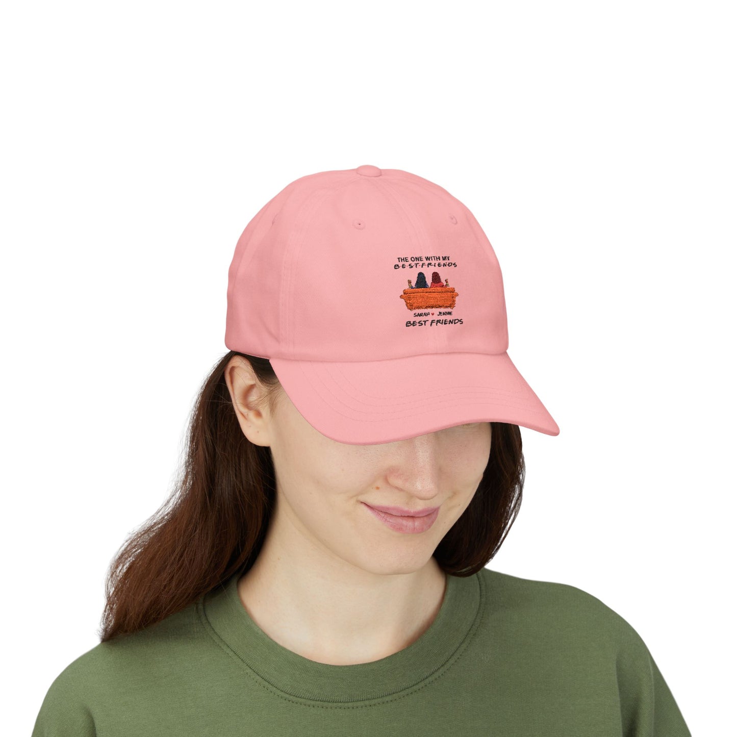 Classic Dad Cap with 'Best Friends' Design, Comfortable Everyday Hat, Gift for Dads, Friends, Casual Style, Perfect for Celebrations