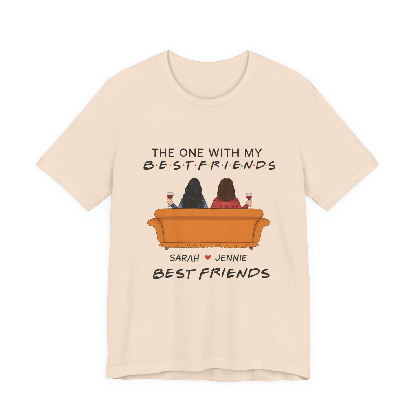 Best Friends Graphic Tee, Unisex Friendship T-Shirt, Gifts for Best Friends, Cute Casual Wear, Ideal for Birthdays, Friend Celebrations