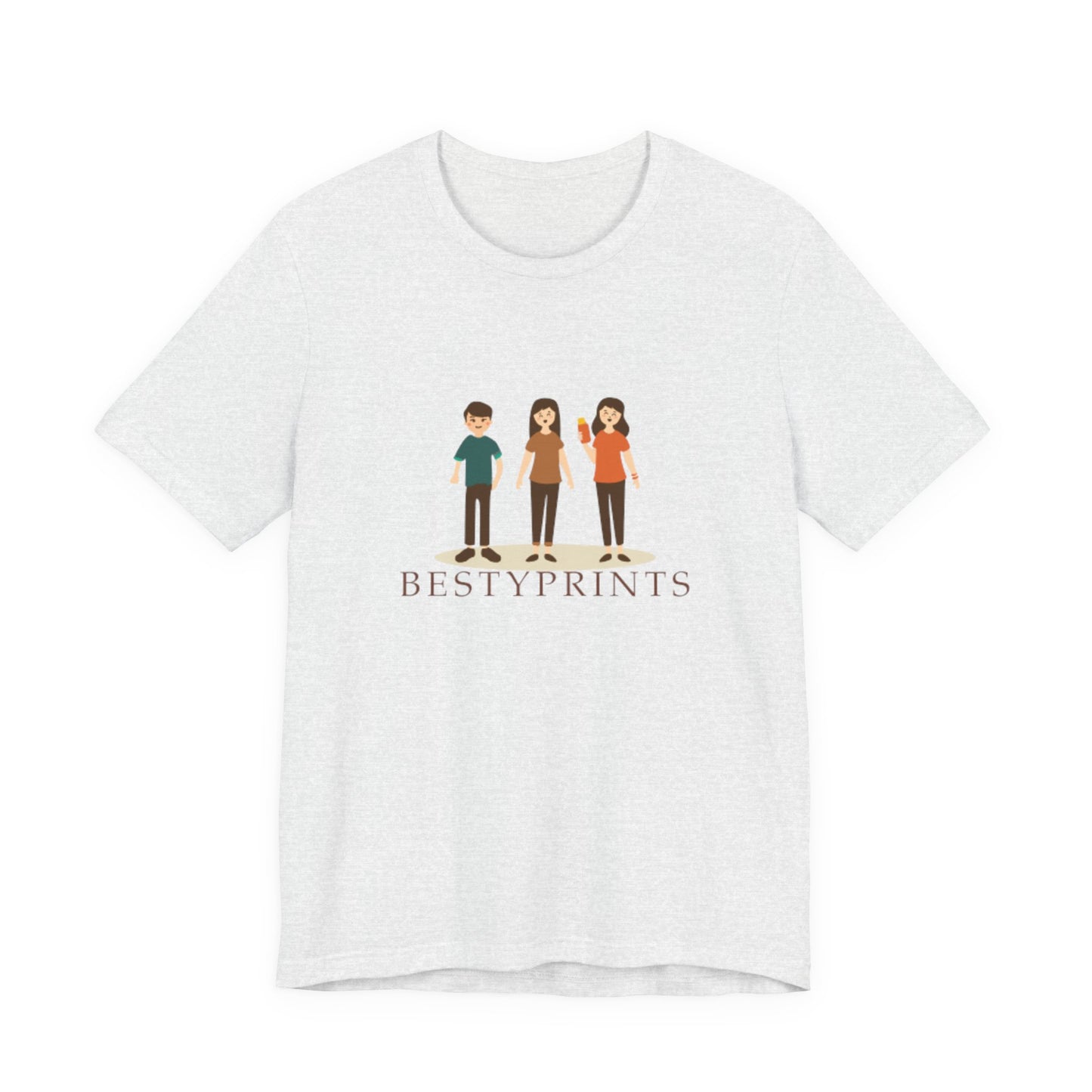 Family Cartoon Graphic Tee, Cute Gift for Friends, Casual Summer Wear, Kids and Adults, Unique Family Gathering Shirt, Birthday Gift