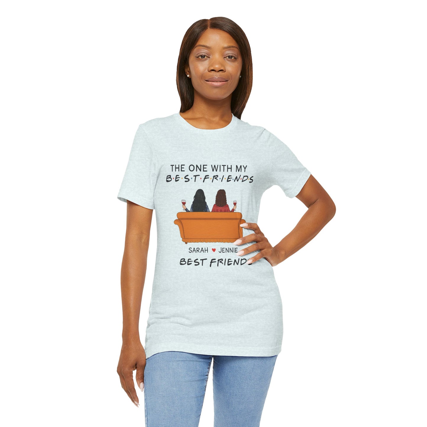 Best Friends Graphic Tee, Unisex Friendship T-Shirt, Gifts for Best Friends, Cute Casual Wear, Ideal for Birthdays, Friend Celebrations
