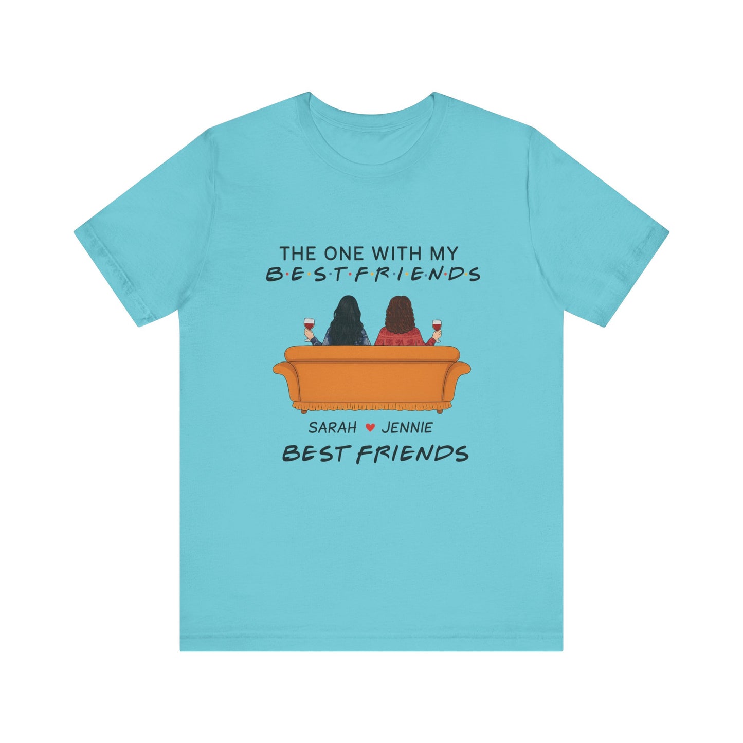 Best Friends Graphic Tee, Unisex Friendship T-Shirt, Gifts for Best Friends, Cute Casual Wear, Ideal for Birthdays, Friend Celebrations