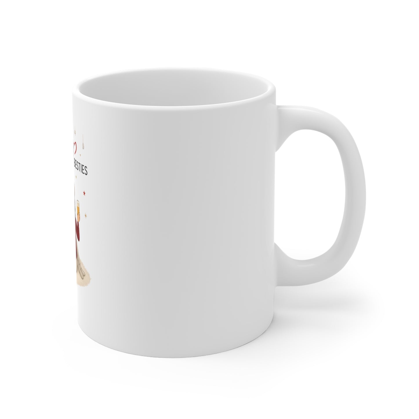 Besties Mug 11oz | Always Besties Coffee Cup, Friendship Gift, Birthday Present, Sibling Mug, Cute Tea Cup