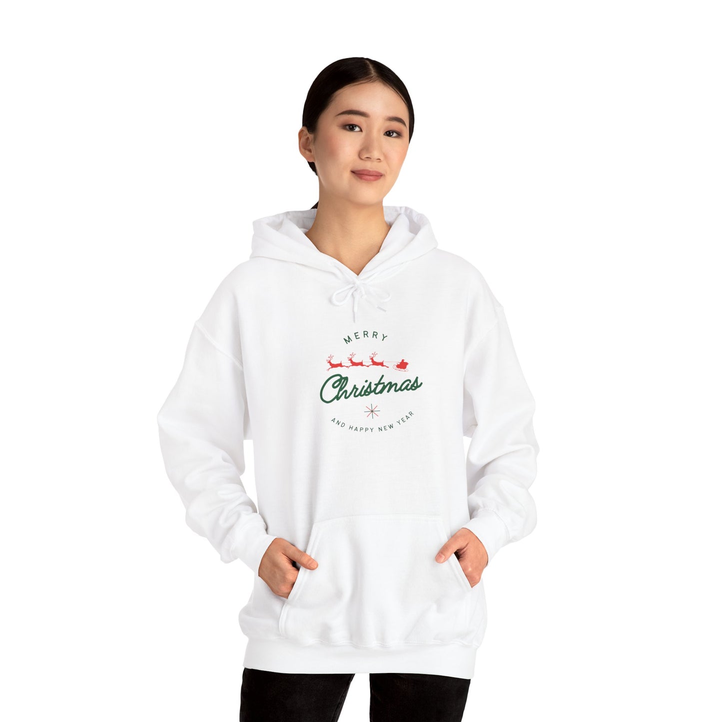 Merry Christmas Unisex Hoodie, Cozy Holiday Sweatshirt, Winter Wardrobe Essential, Gift for Him/Her, Festive Apparel