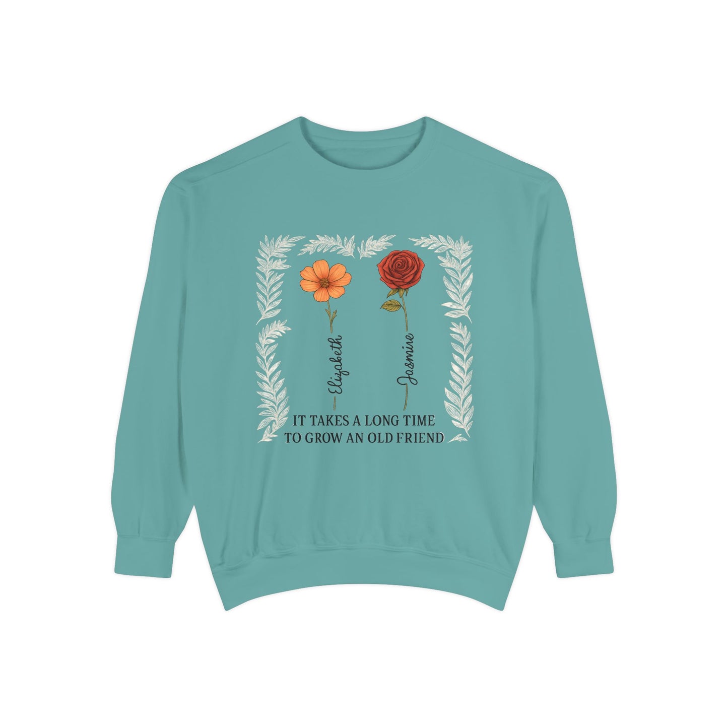 Friendship Sweatshirt - Cozy Gift, Unisex Apparel, Vintage Style, Floral Design, Perfect for Birthdays, Friendship Day