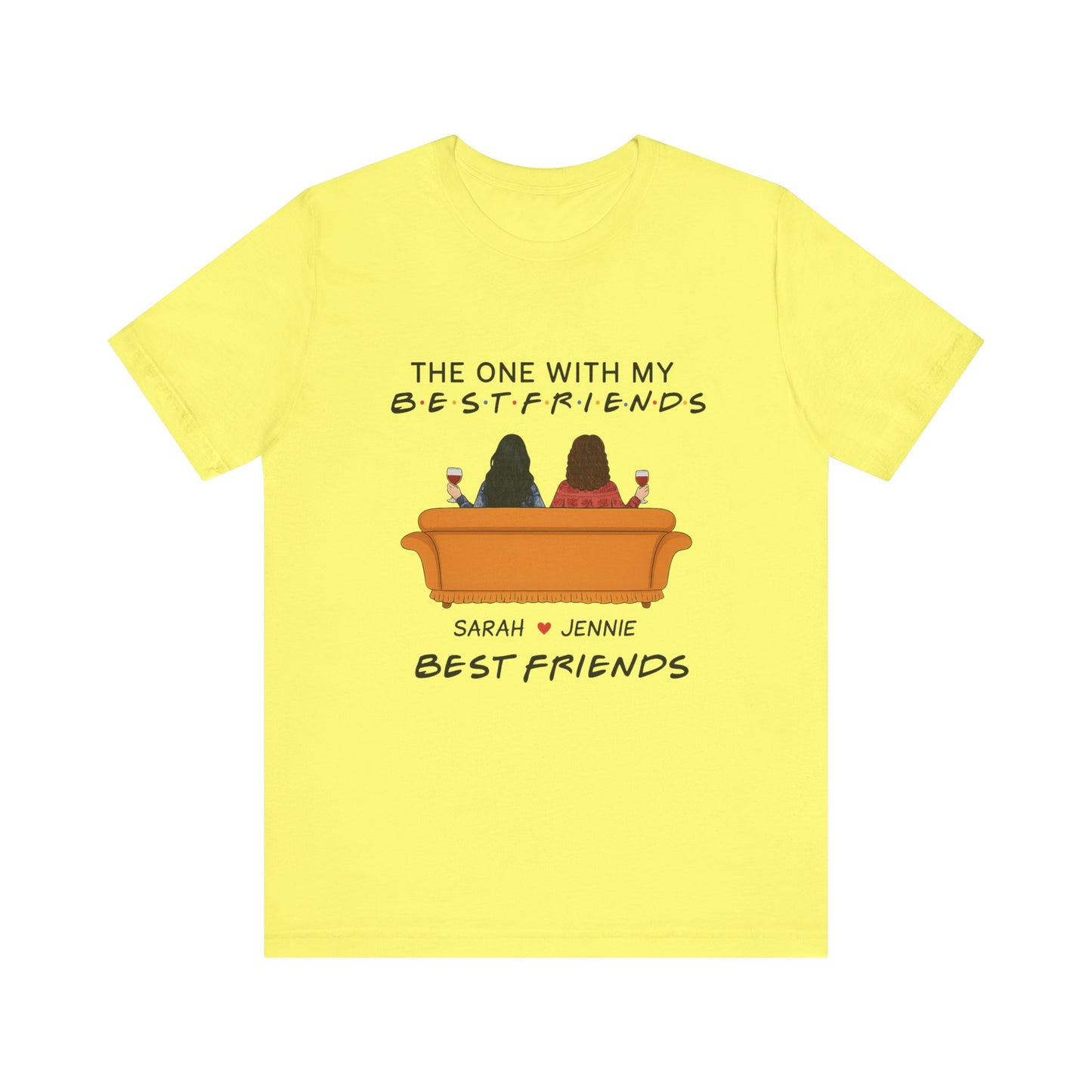 Best Friends Graphic Tee, Unisex Friendship T-Shirt, Gifts for Best Friends, Cute Casual Wear, Ideal for Birthdays, Friend Celebrations