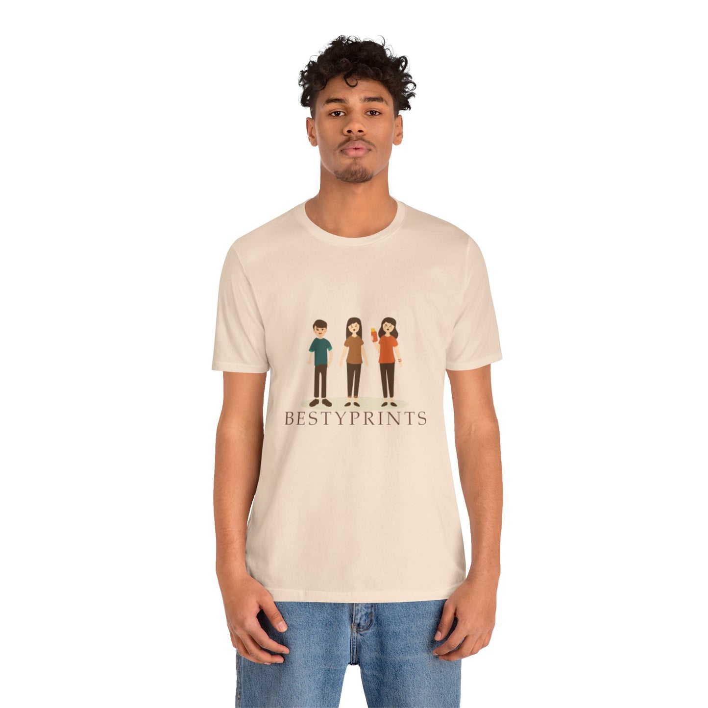 Unisex Illustration Tee - Fun, Casual Graphic T-Shirt for Friends, Birthday Gift, Family Gatherings, Best Friends Tee, Everyday Wear