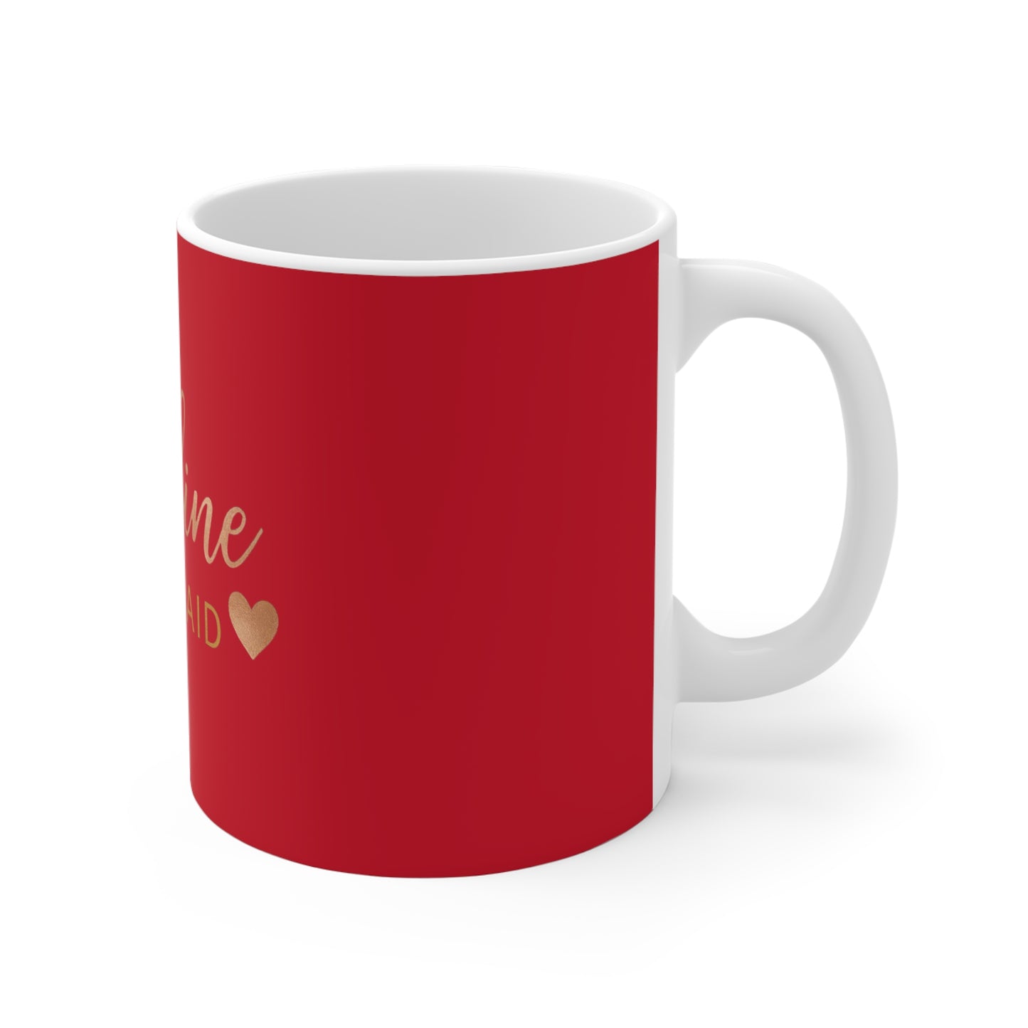 Bridesmaid Mug | Custom Name Coffee Cup | Bridal Party Gift | Wedding Favor | 11oz Red Mug