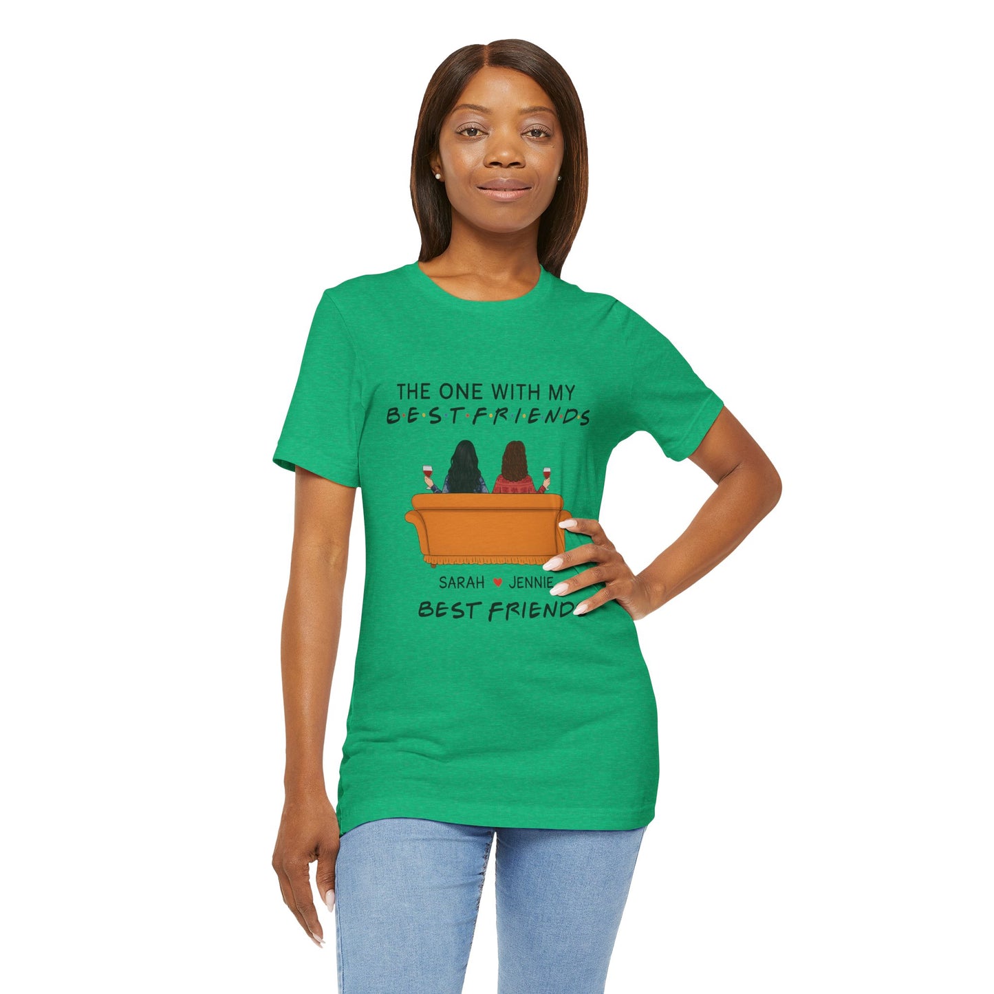 Best Friends Graphic Tee, Unisex Friendship T-Shirt, Gifts for Best Friends, Cute Casual Wear, Ideal for Birthdays, Friend Celebrations