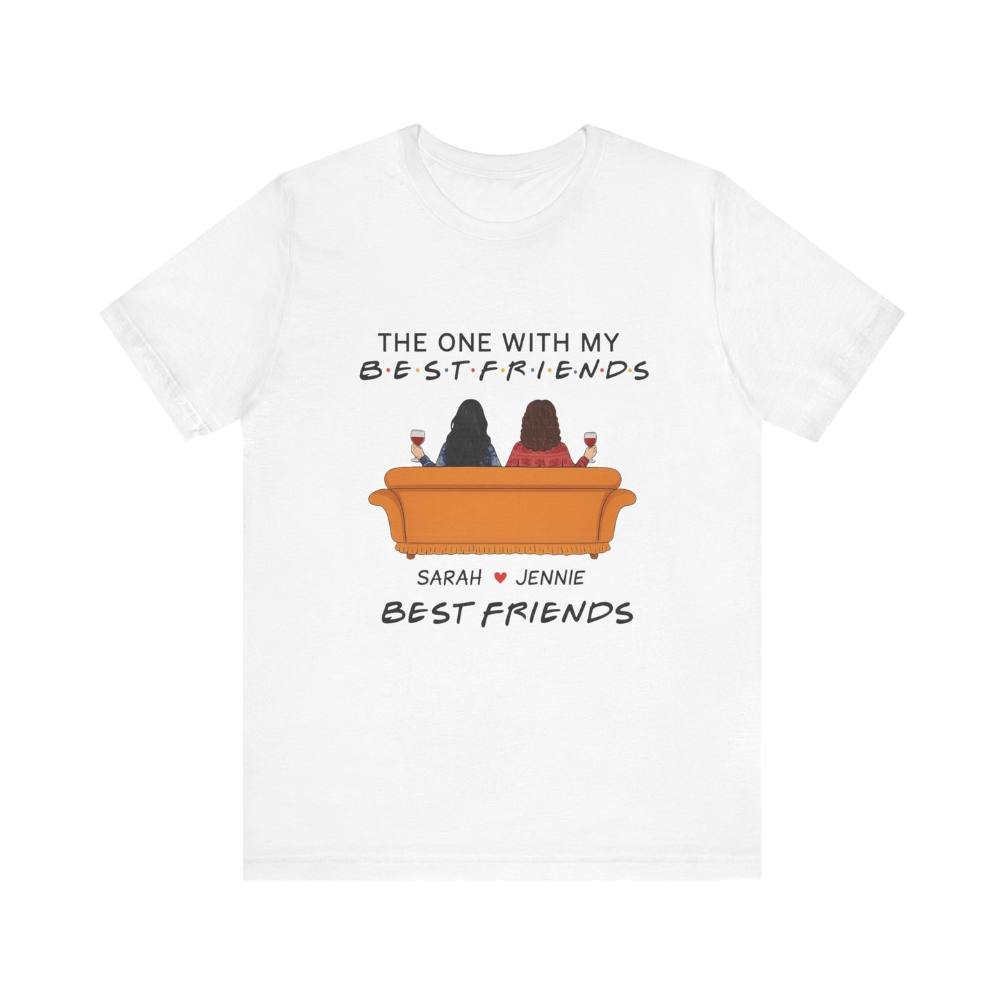 Best Friends Graphic Tee, Unisex Friendship T-Shirt, Gifts for Best Friends, Cute Casual Wear, Ideal for Birthdays, Friend Celebrations