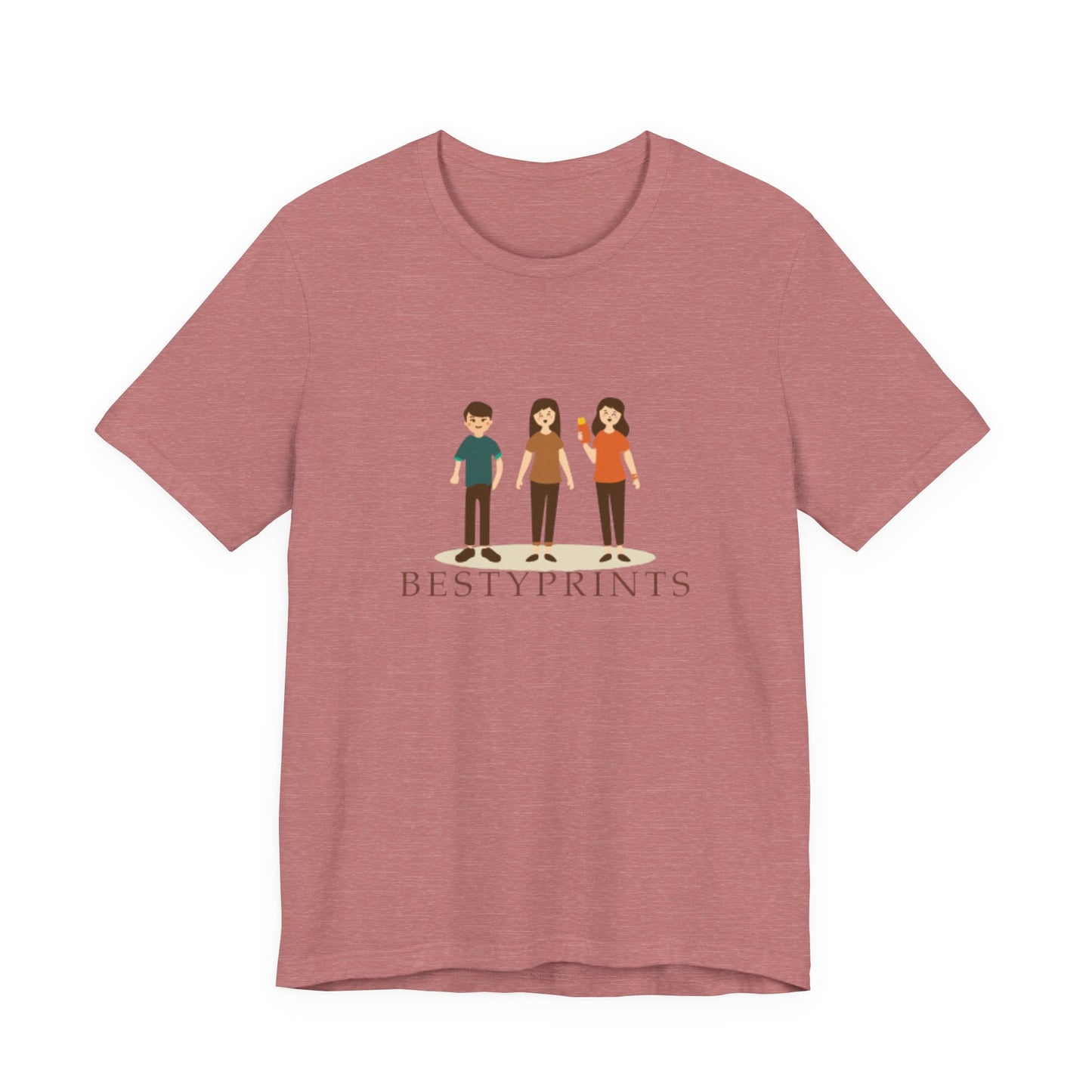 Family Cartoon Graphic Tee, Cute Gift for Friends, Casual Summer Wear, Kids and Adults, Unique Family Gathering Shirt, Birthday Gift