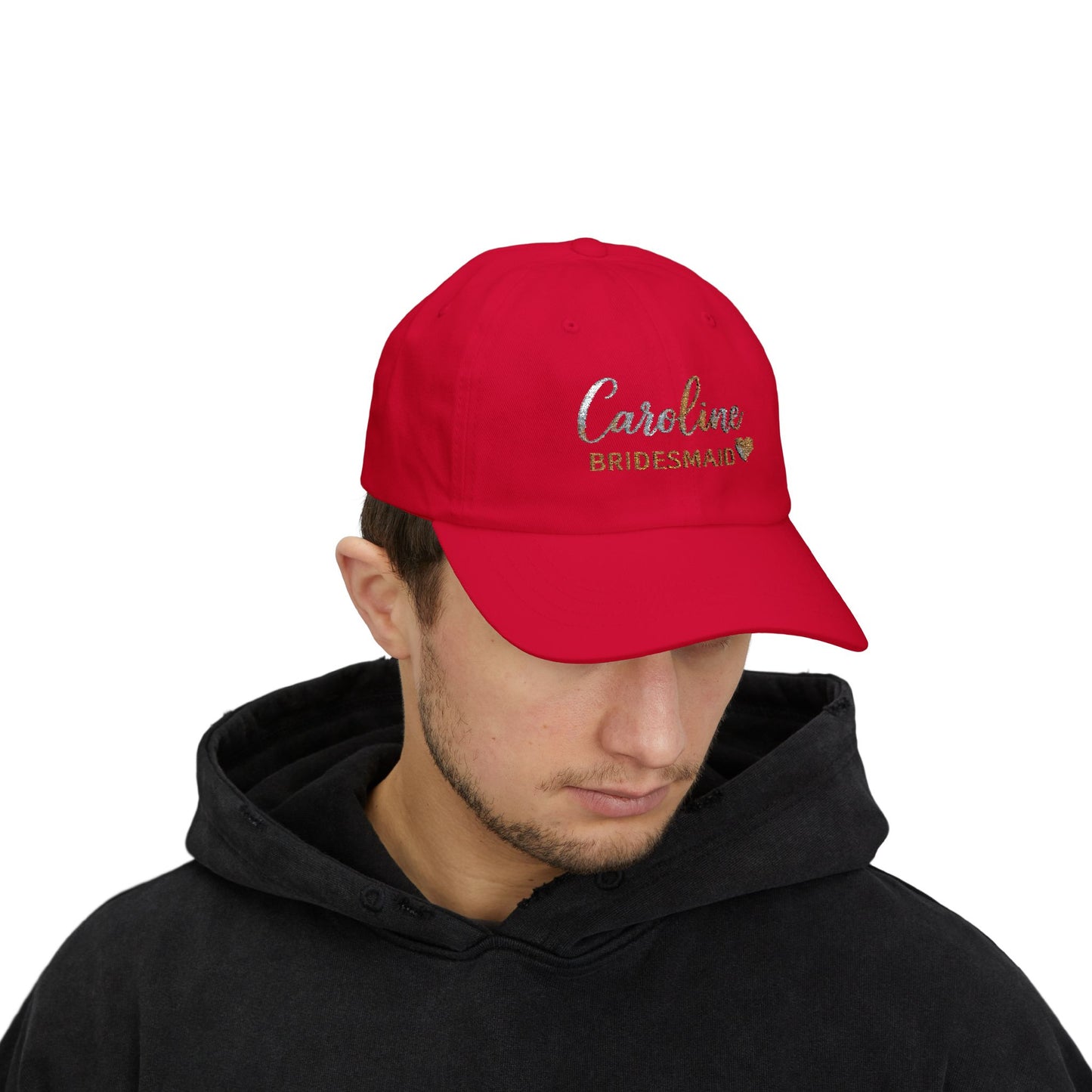 Classic Dad Cap with Custom Bridesmaid Design, Casual Headwear, Gift for Weddings, Bride, Bridal Party Favors, Everyday Style