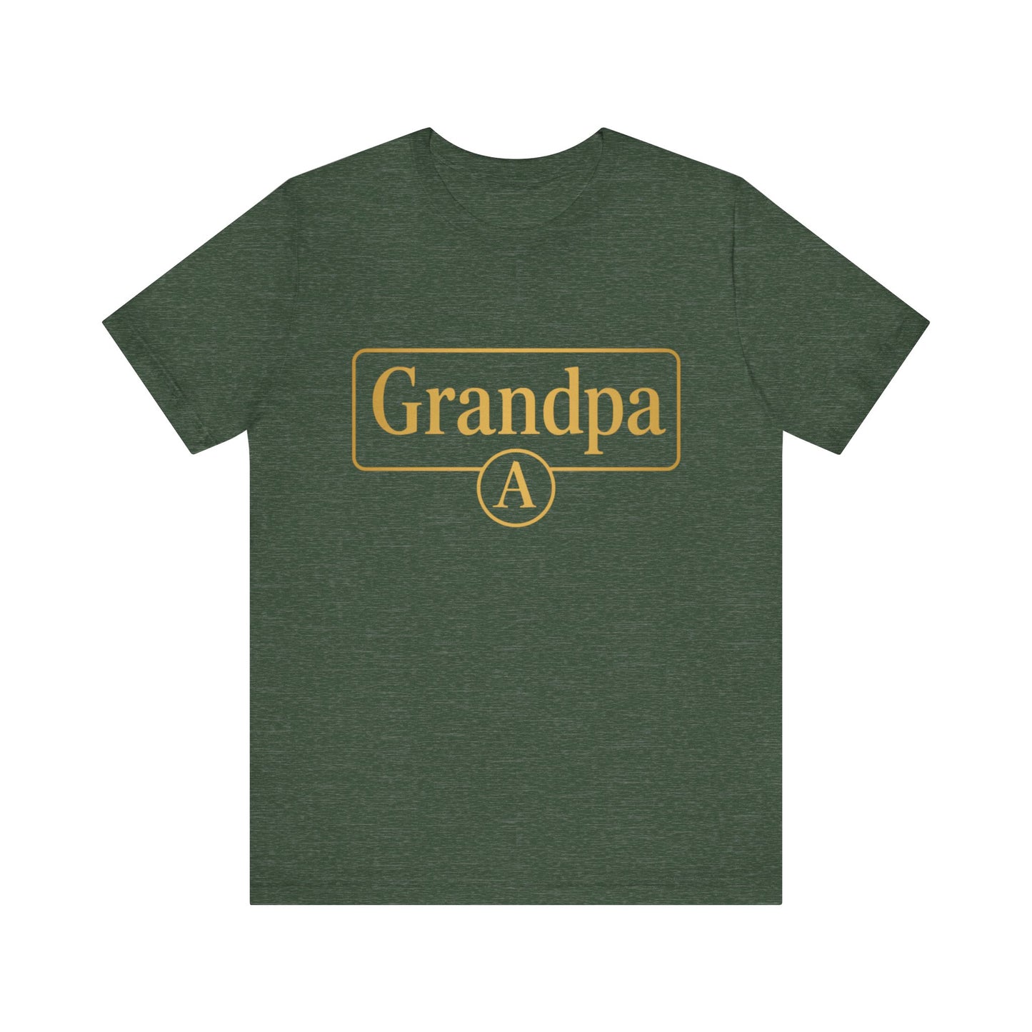 Grandpa Unisex Tee - Stylish Gift for Grandfathers, Casual Wear, Family Reunion, Birthday, Father's Day
