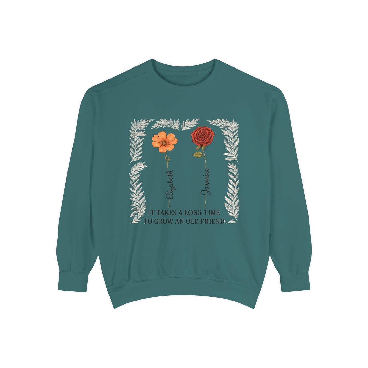 Friendship Sweatshirt - Cozy Gift, Unisex Apparel, Vintage Style, Floral Design, Perfect for Birthdays, Friendship Day