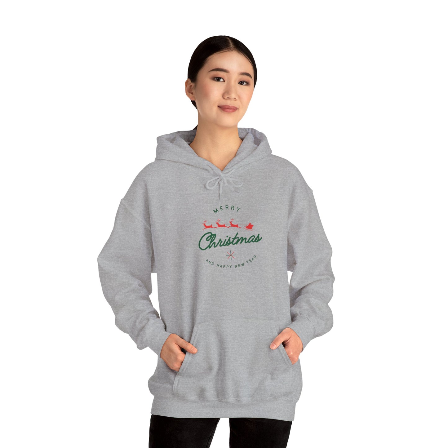 Merry Christmas Unisex Hoodie, Cozy Holiday Sweatshirt, Winter Wardrobe Essential, Gift for Him/Her, Festive Apparel