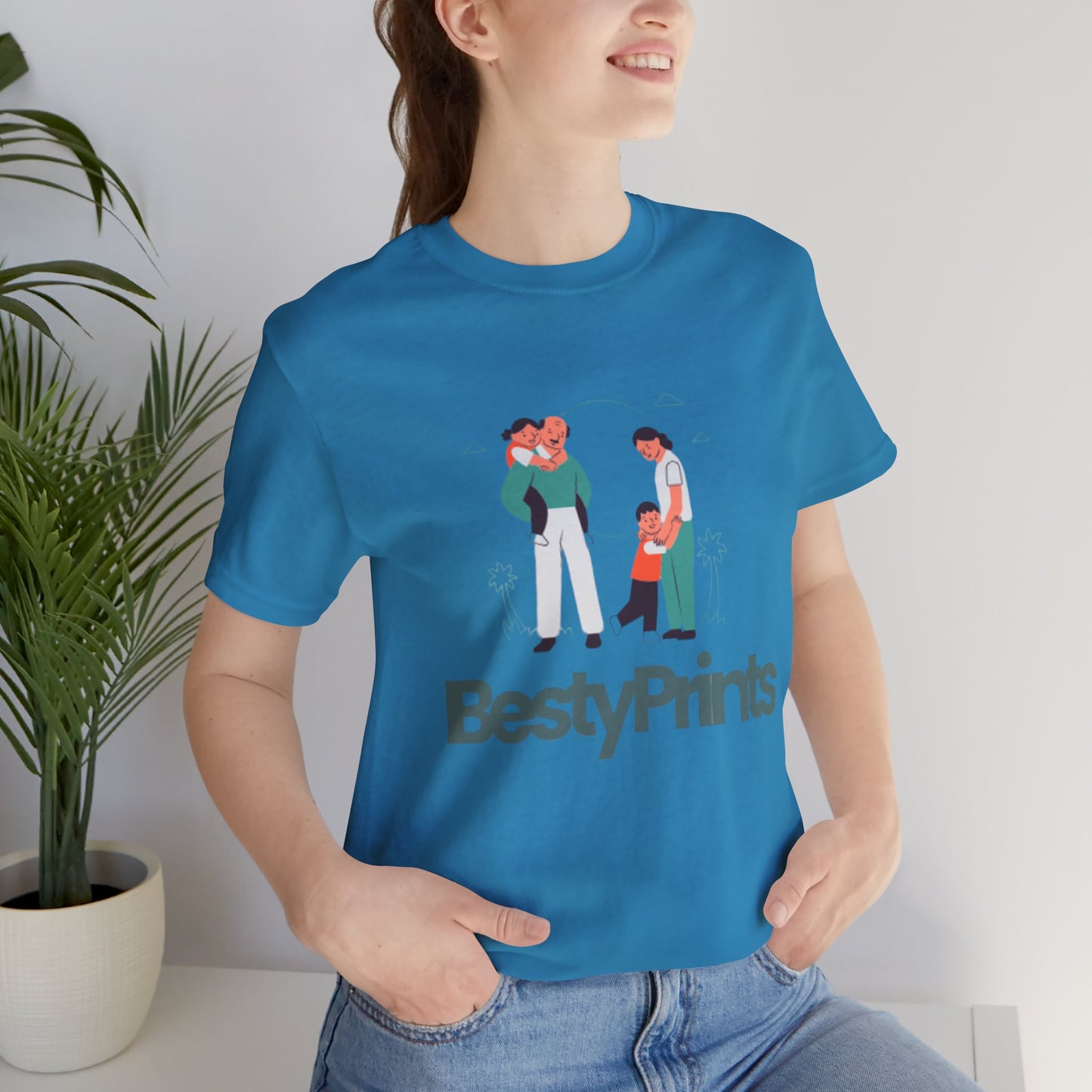 Family Bond Unisex Tee, Cute Family T-Shirt, BestyPrints Graphic Tee, Gift for Parents, Casual Family Wear